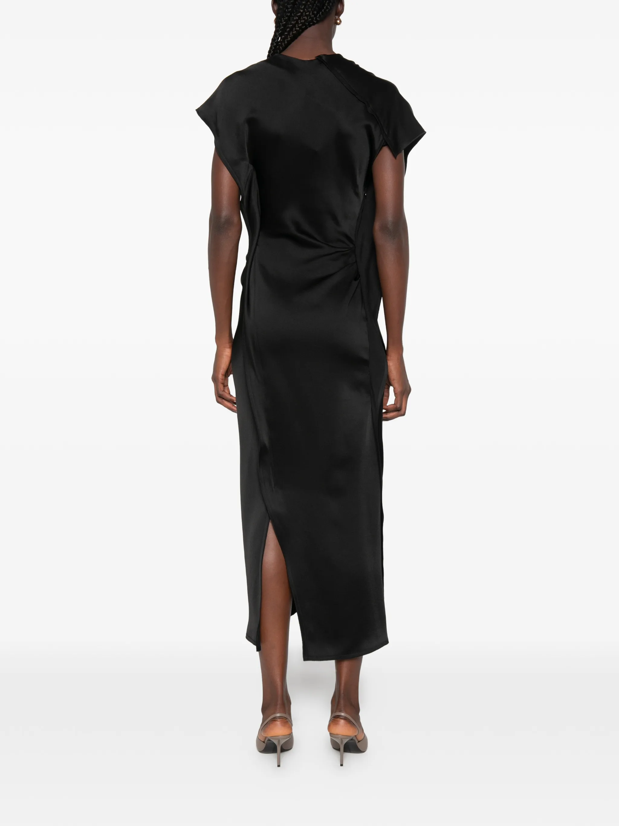 Victoria draped midi dress