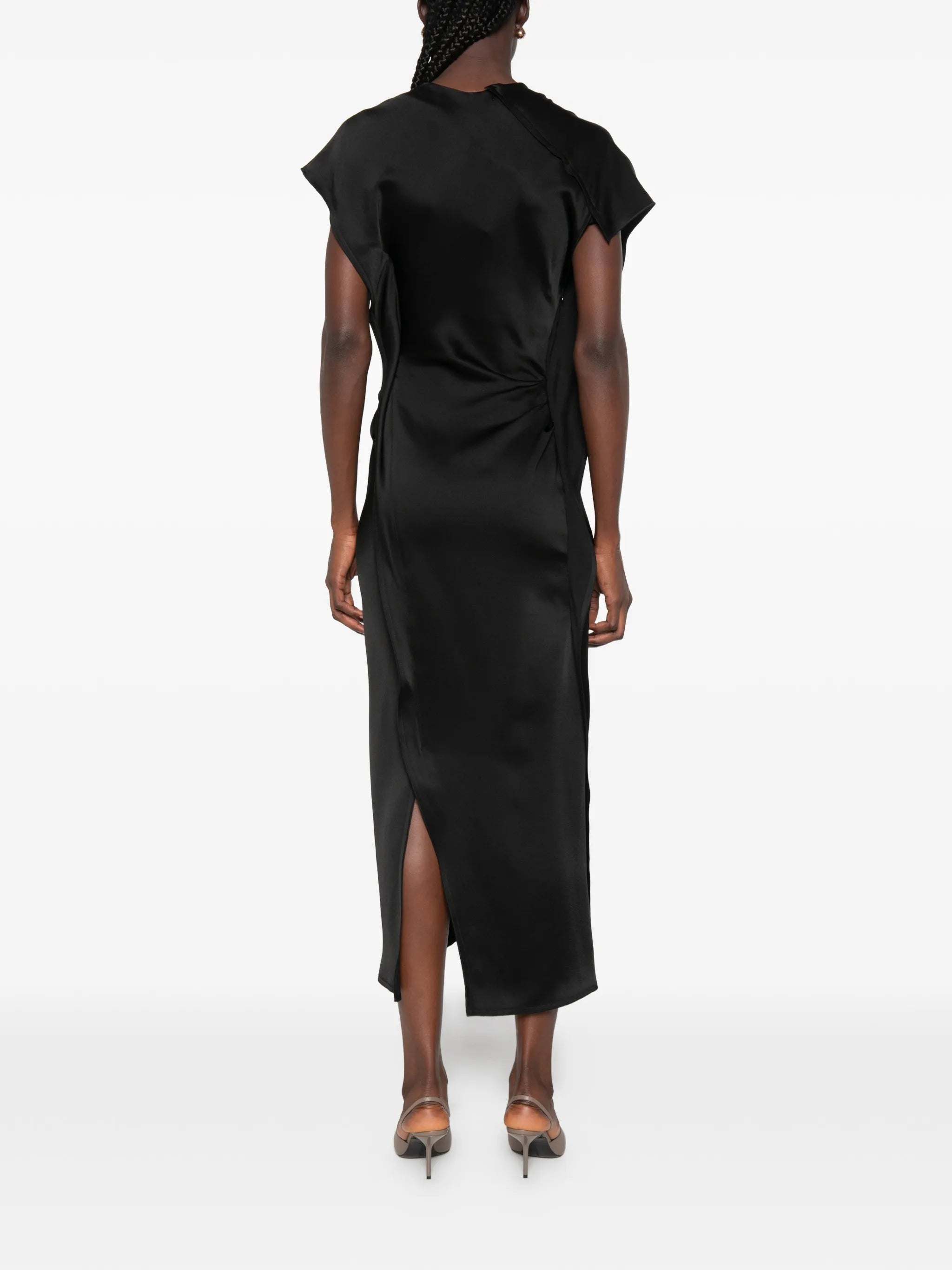 Victoria draped midi dress