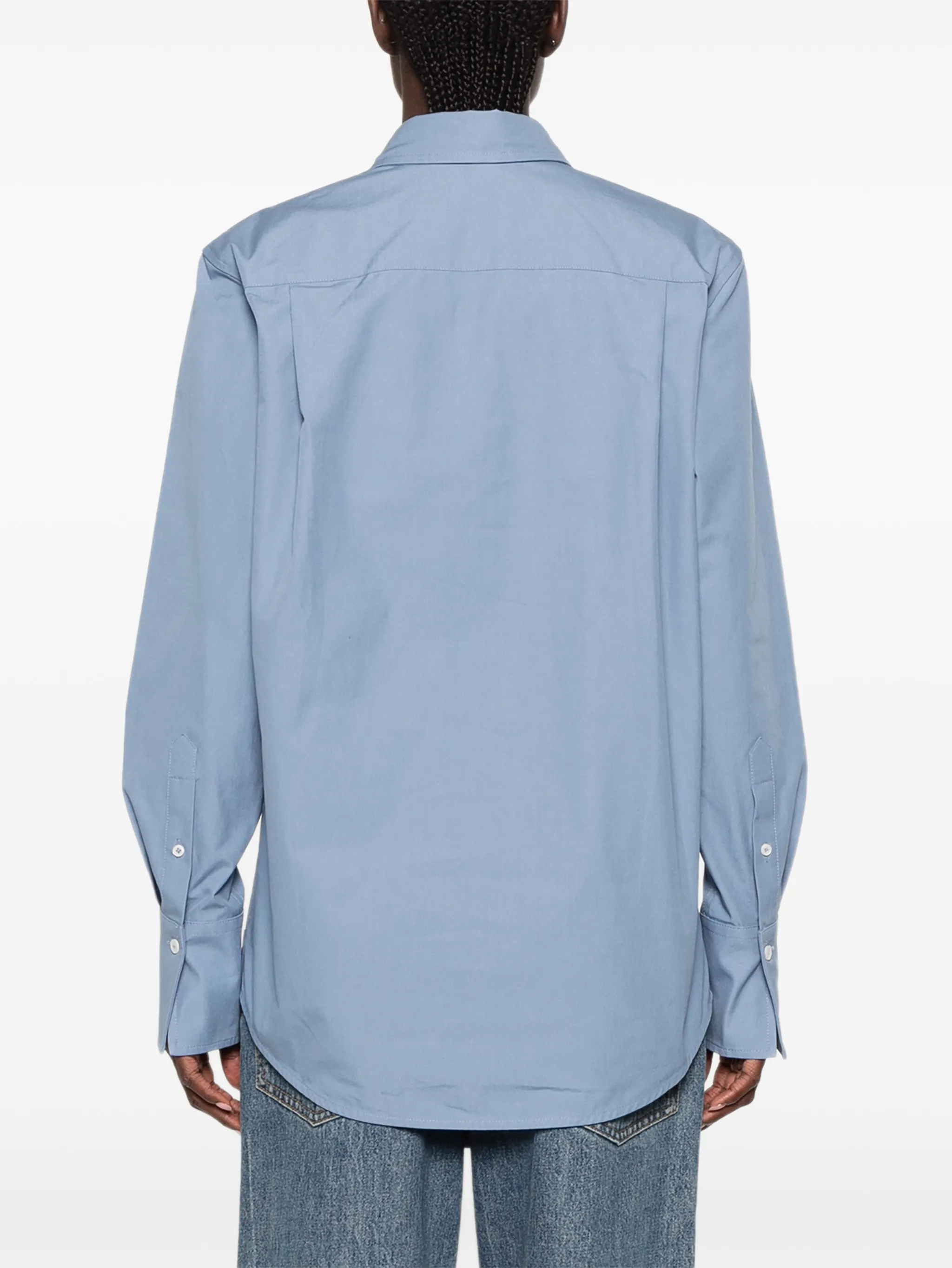 chest-pocket button-up shirt