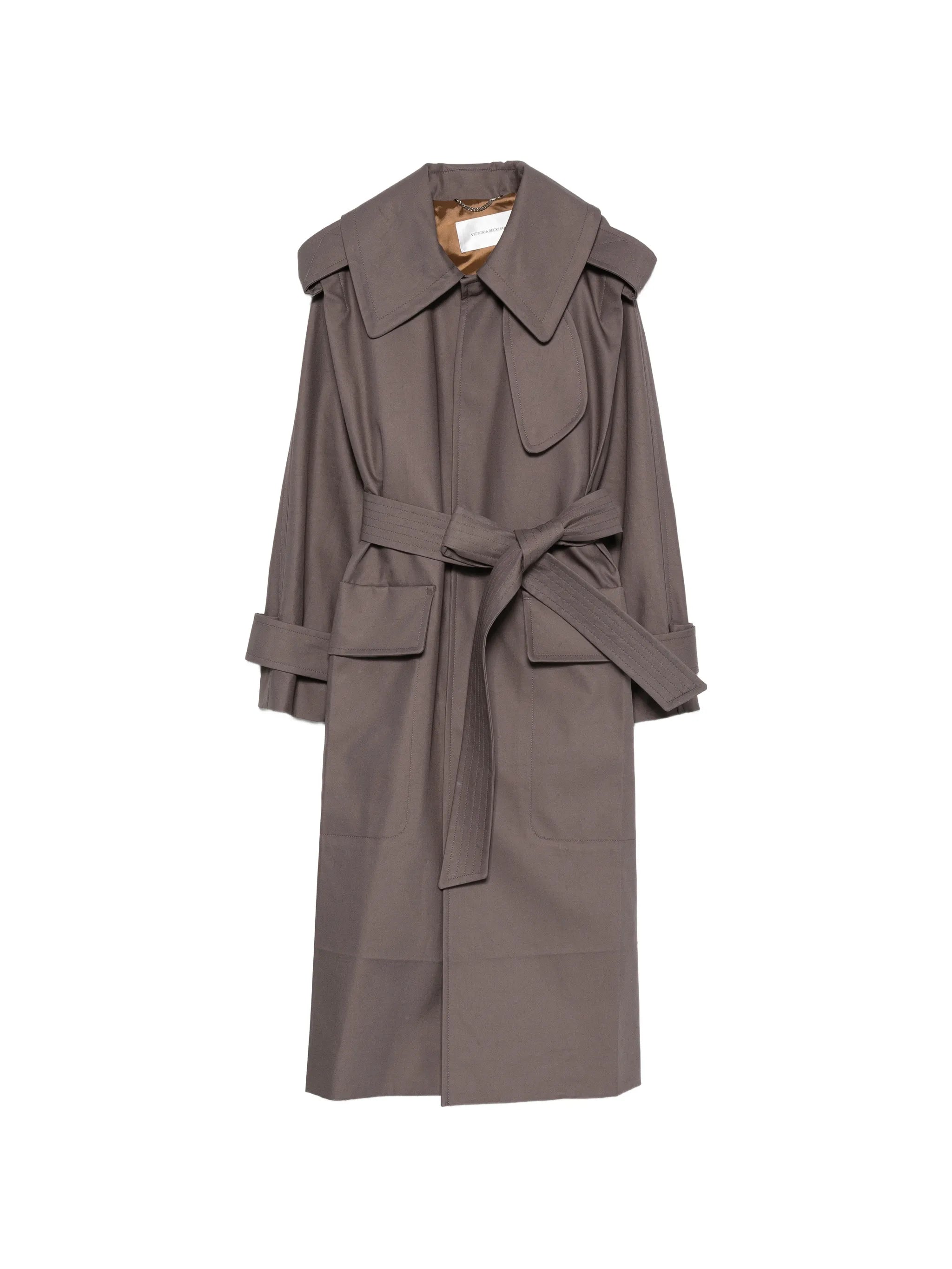 Philippa belted trench coat