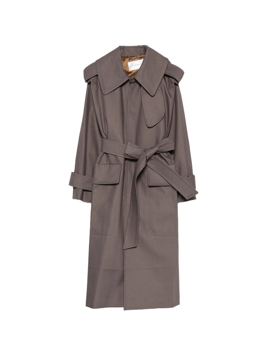 Philippa belted trench coat