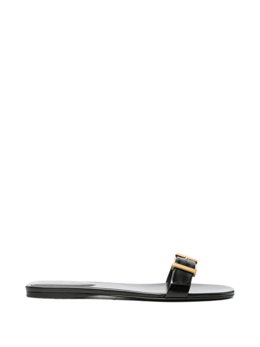 Manhattan buckled-strap flat sandals