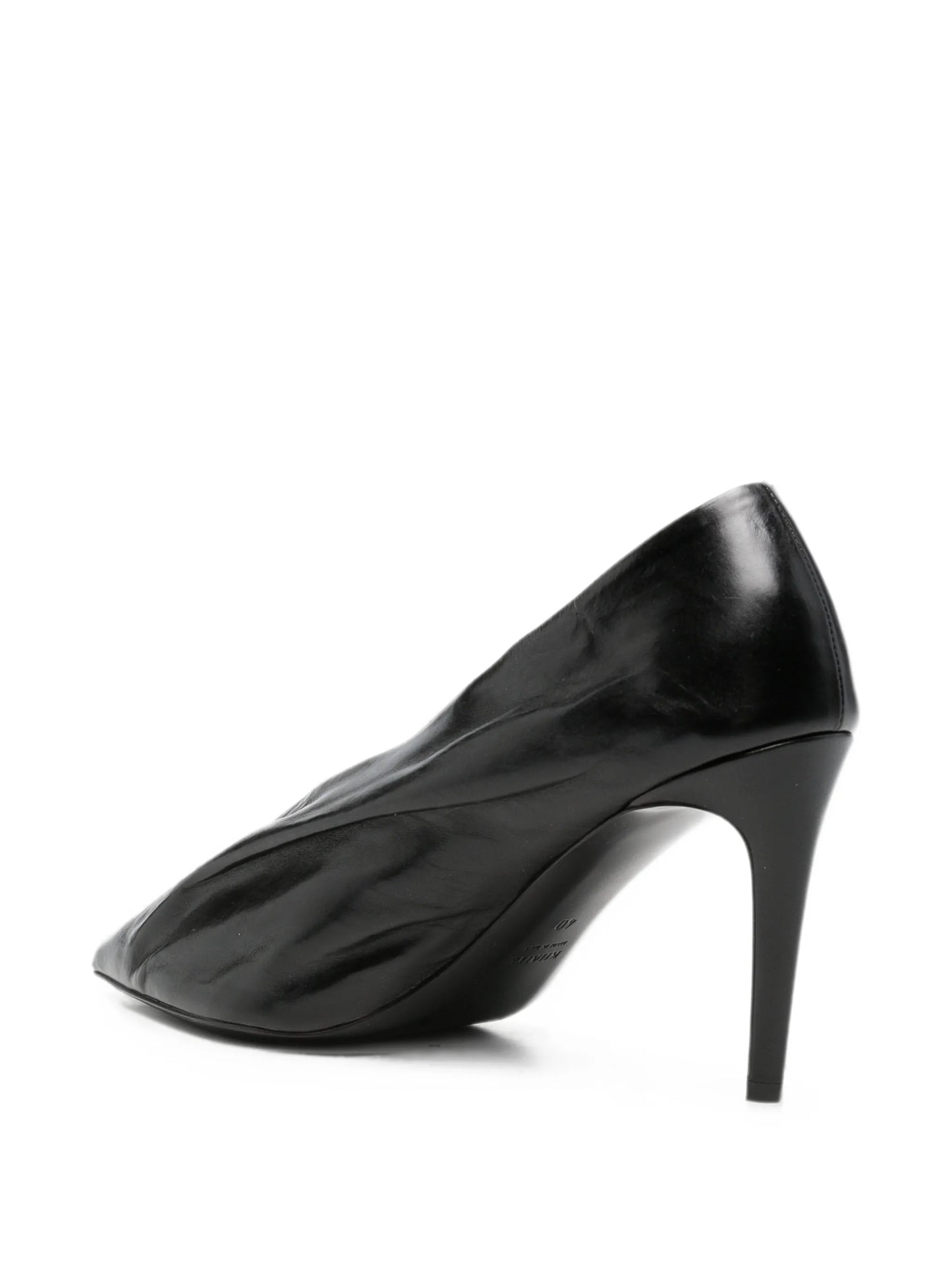 Miriam leather heeled pumps