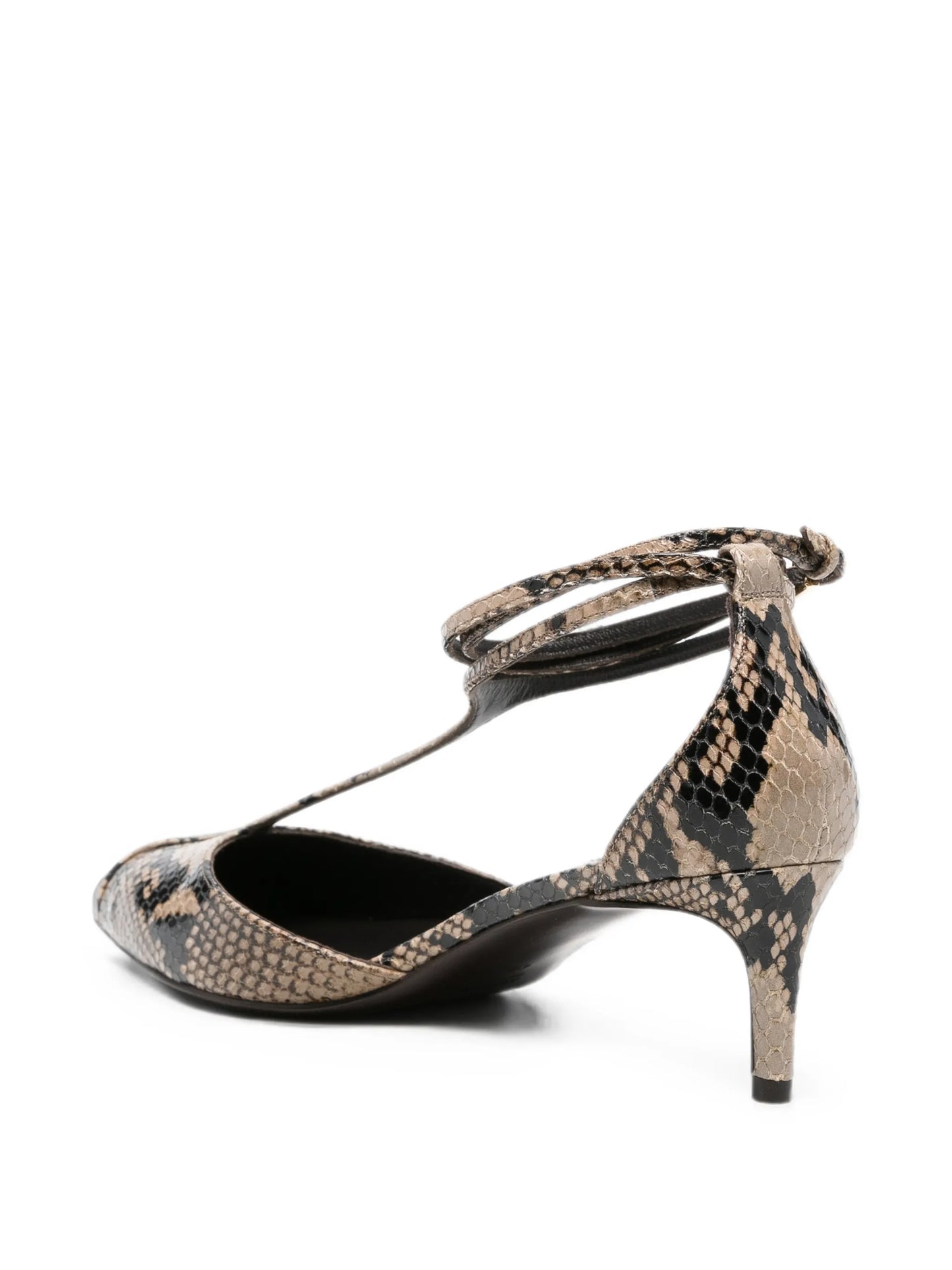 Mia snakeskin-effect pumps