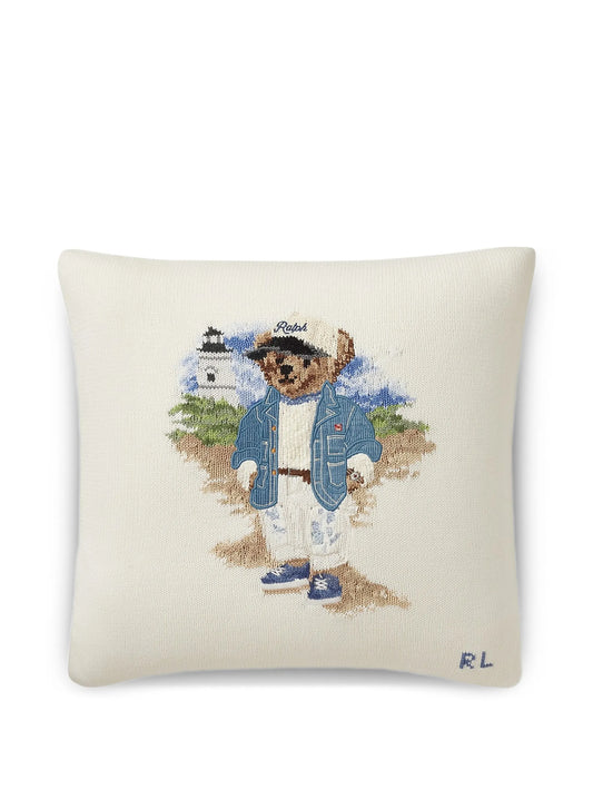 sea bear graphic cushion