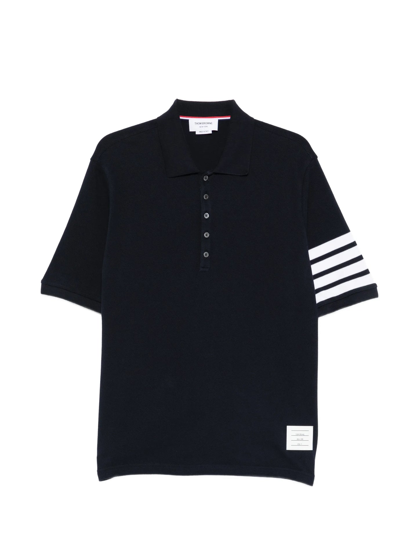 stripe-detail polo shirt
