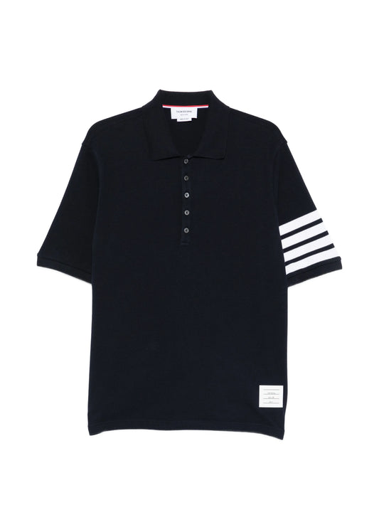 stripe-detail polo shirt