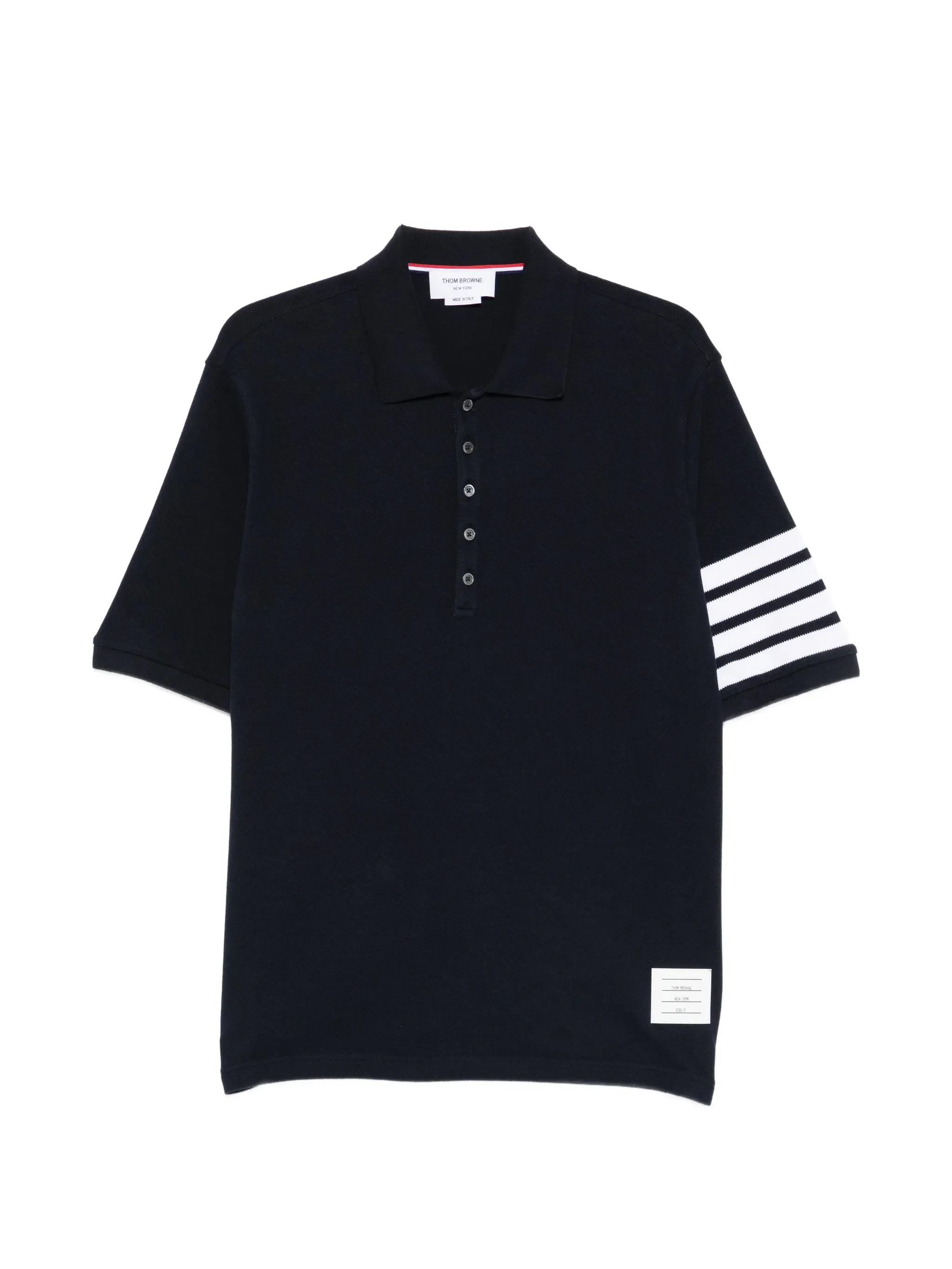stripe-detail polo shirt