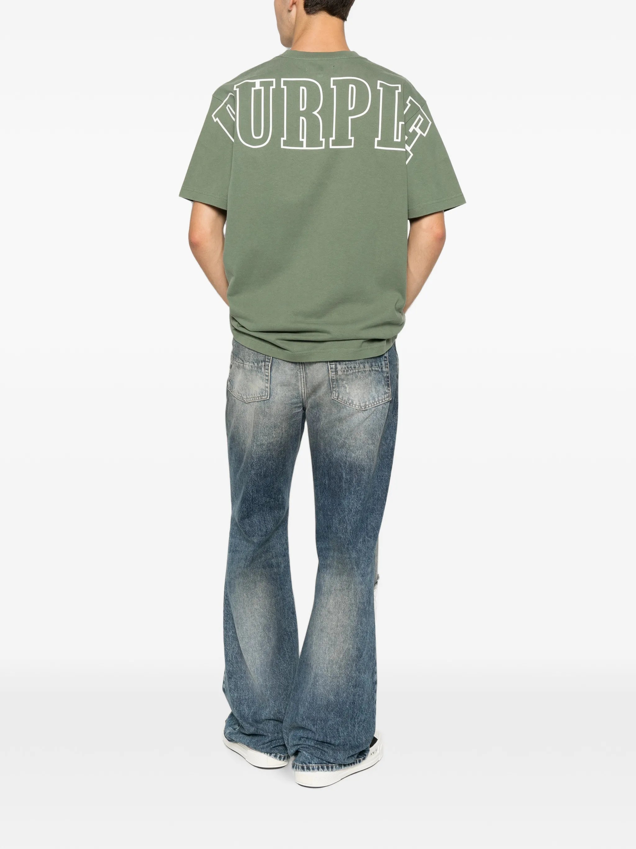 logo-print jersey T-shirt