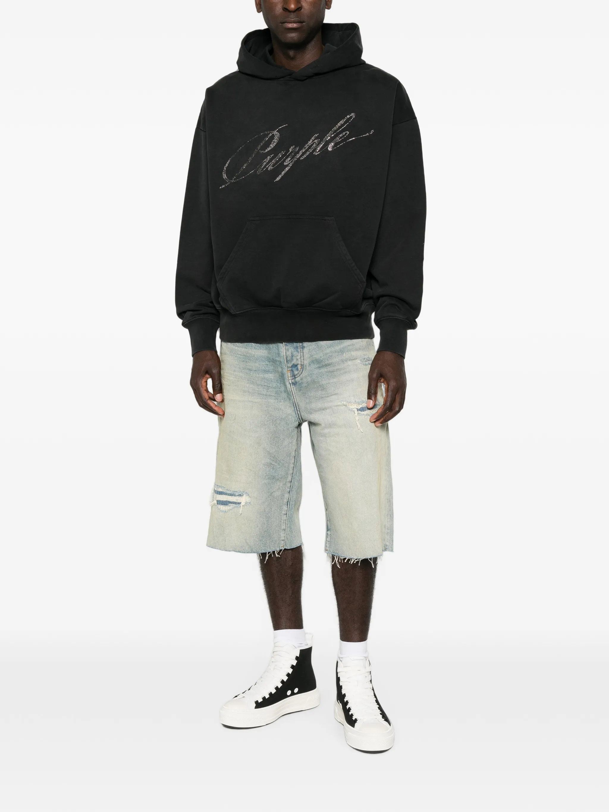 crystal-logo hoodie