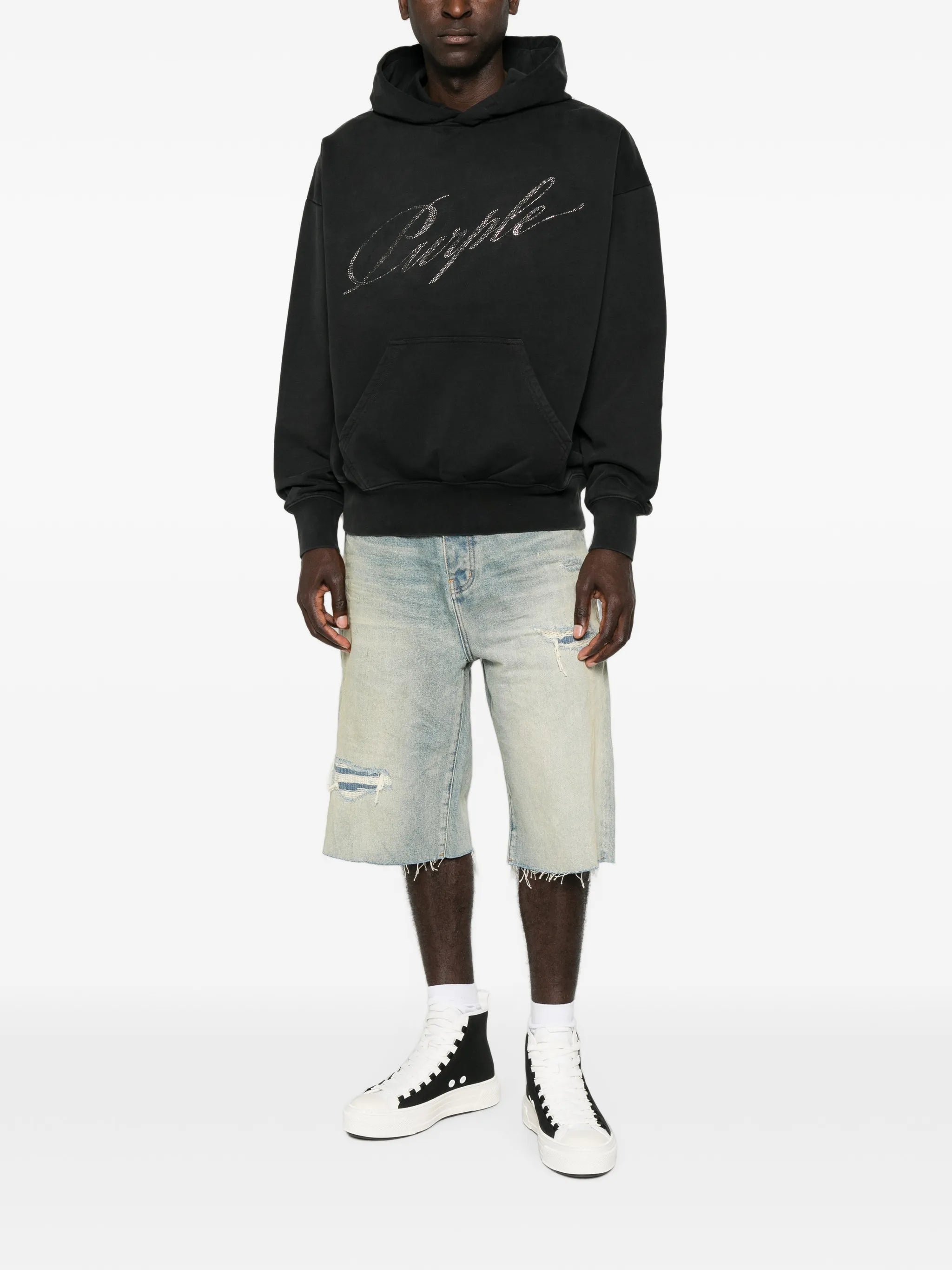 crystal-logo hoodie