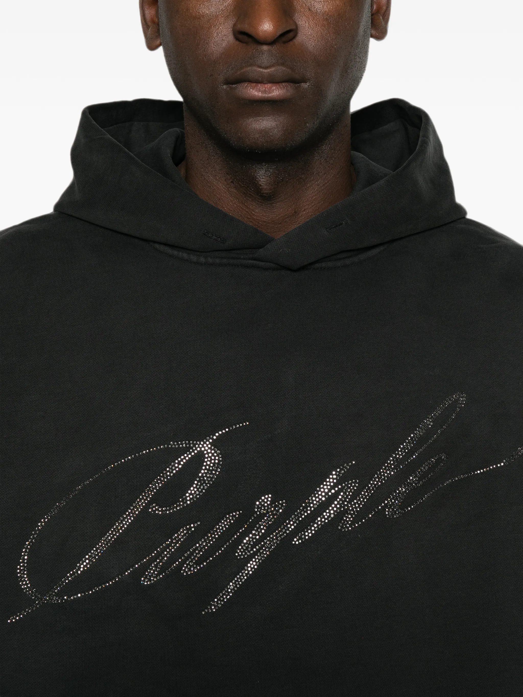 crystal-logo hoodie