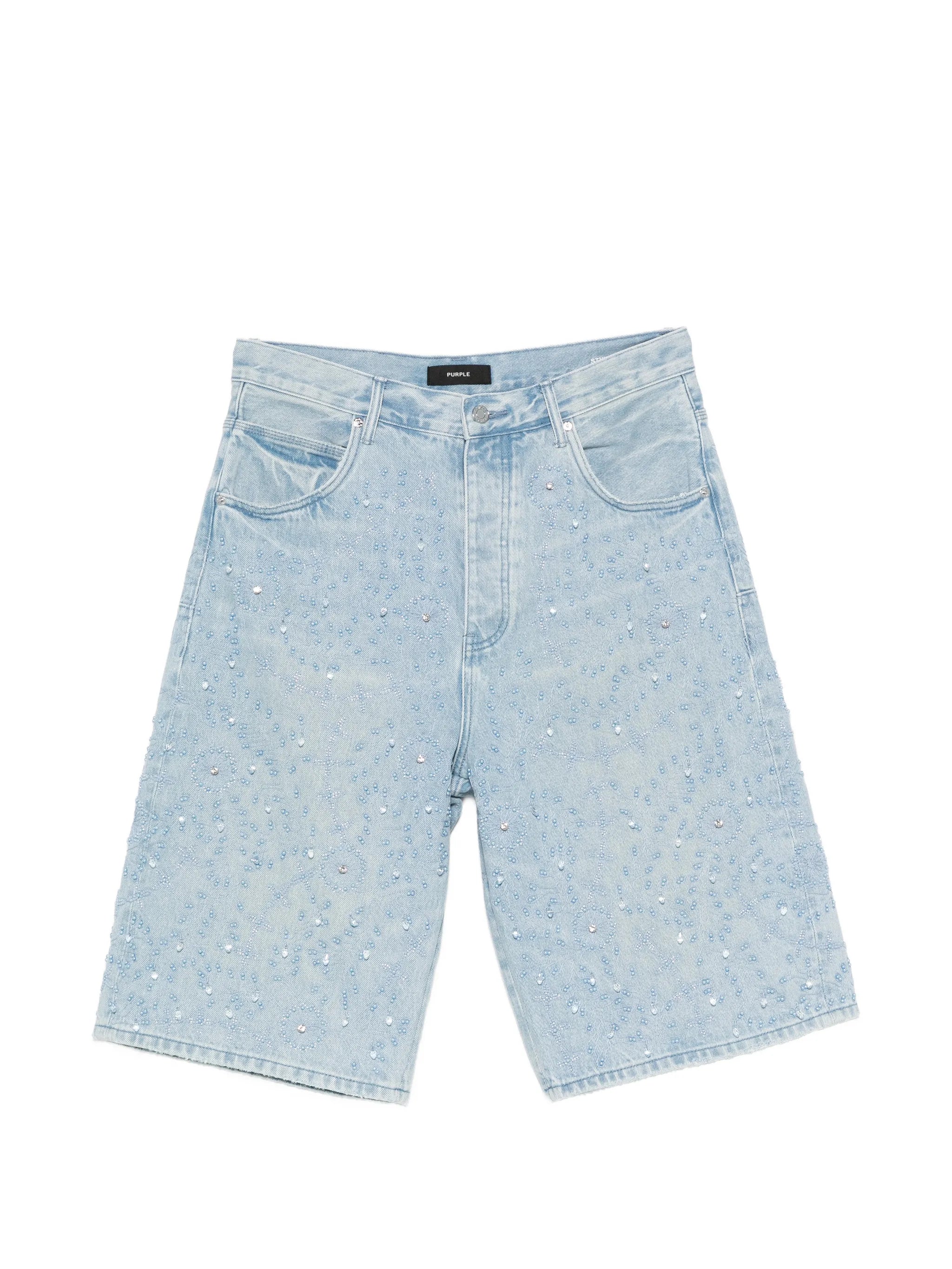 beaded-embellished shorts