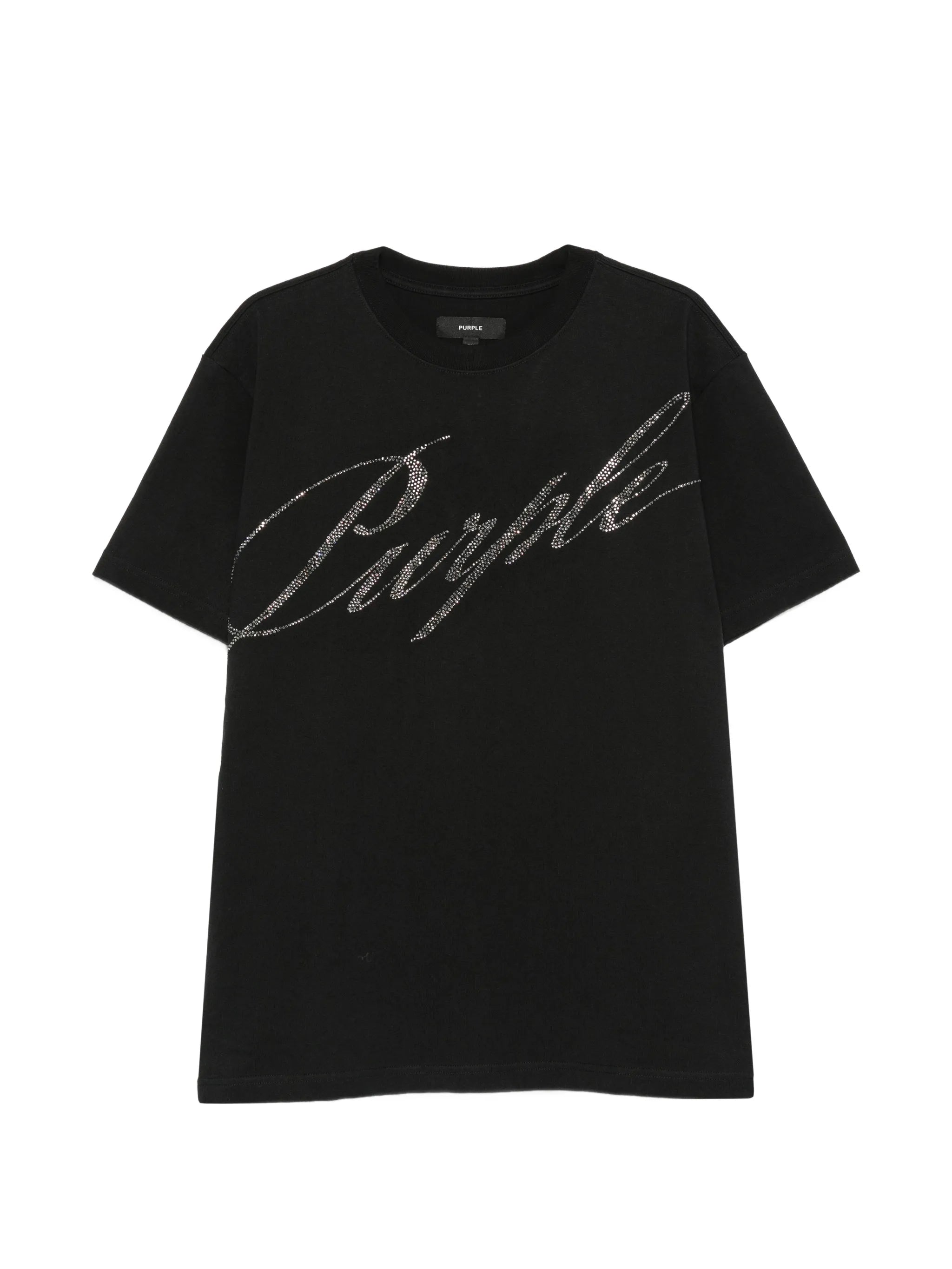 rhinestone-logo T-shirt