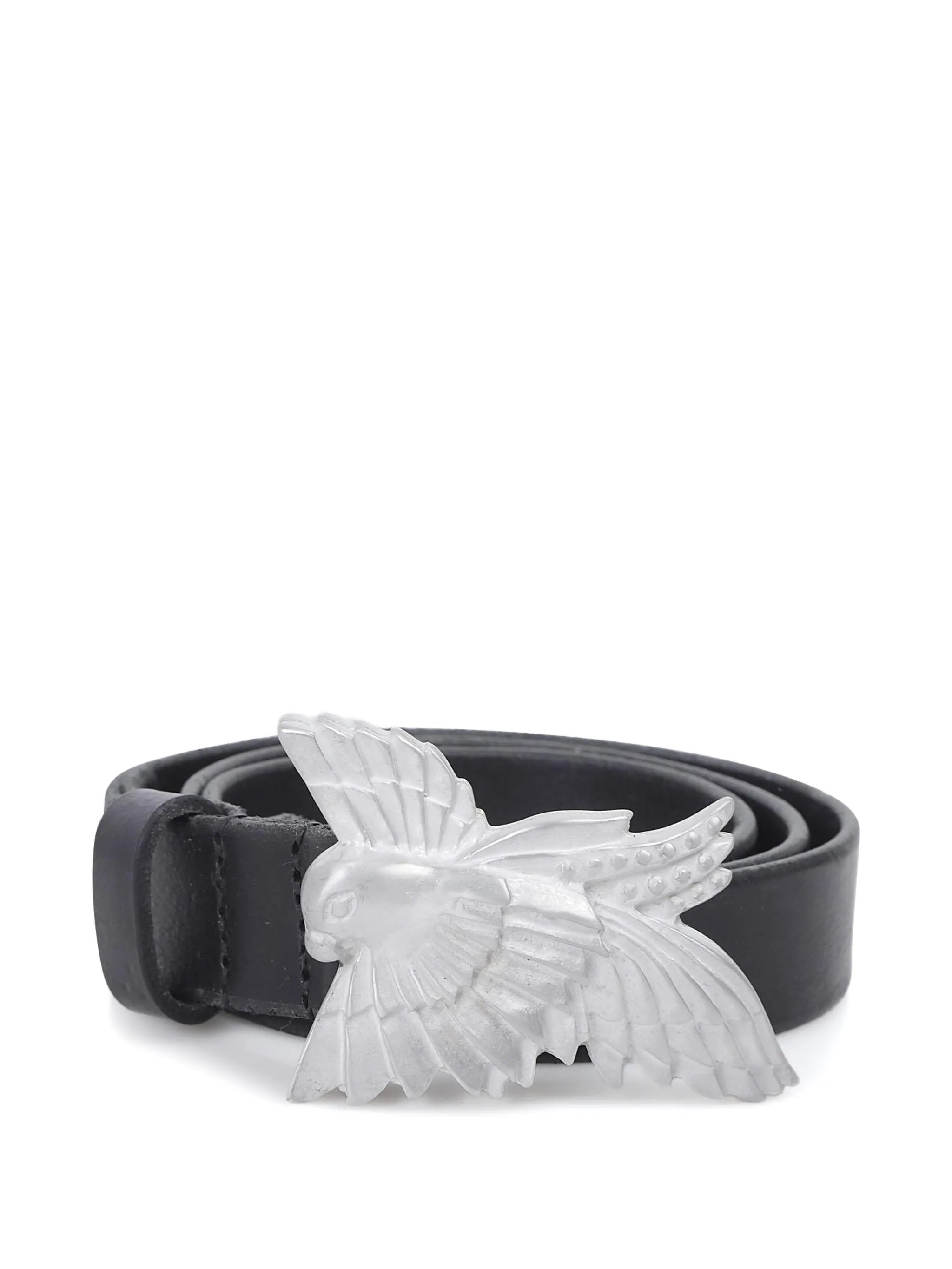 Dove leather belt