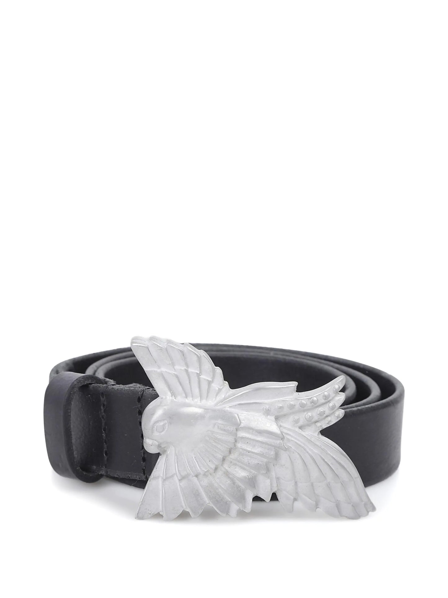Dove leather belt