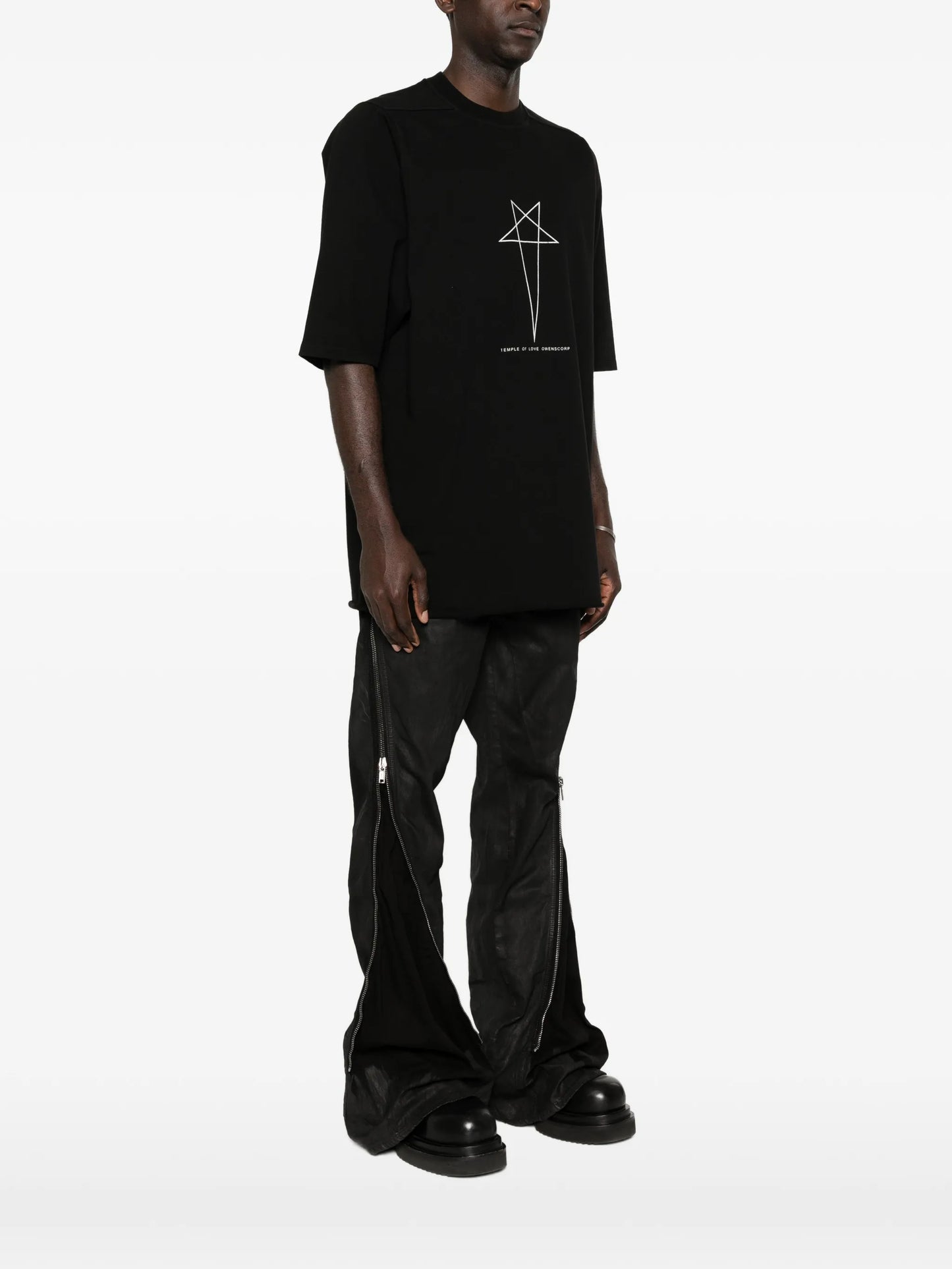 star-print crew-neck T-shirt