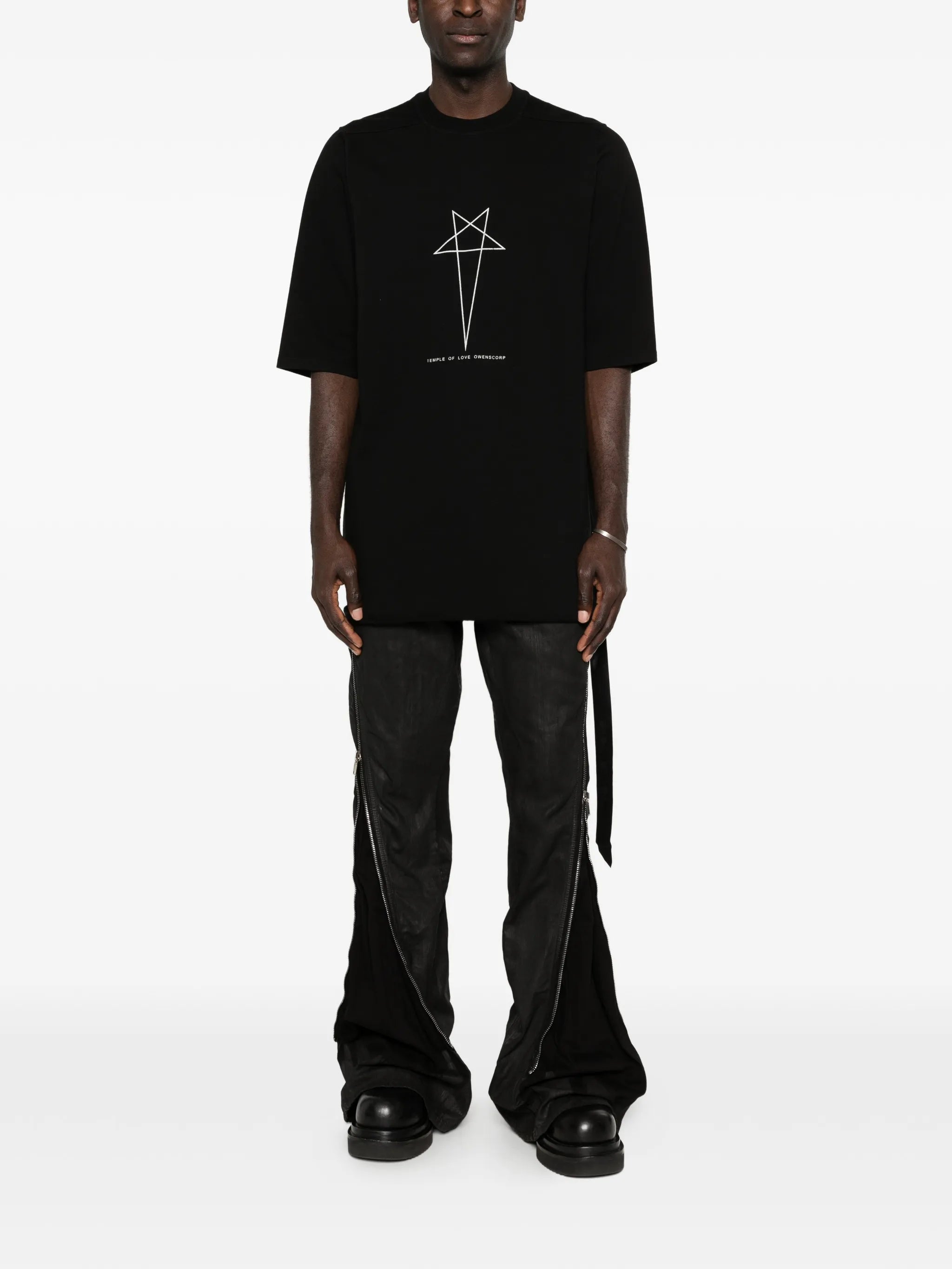star-print crew-neck T-shirt