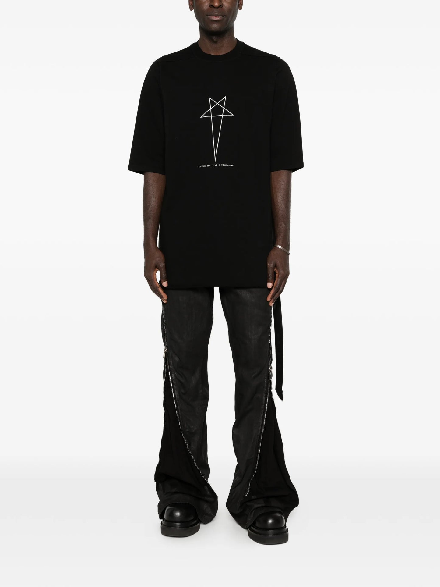 star-print crew-neck T-shirt