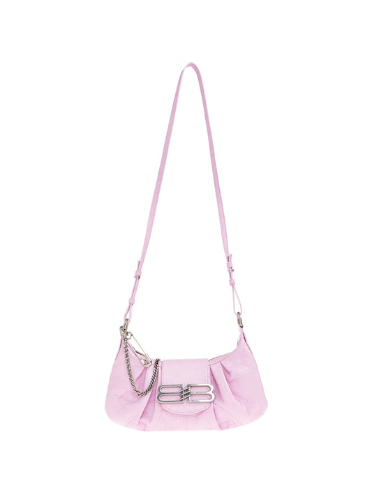 Pamela ruched leather tote bag
