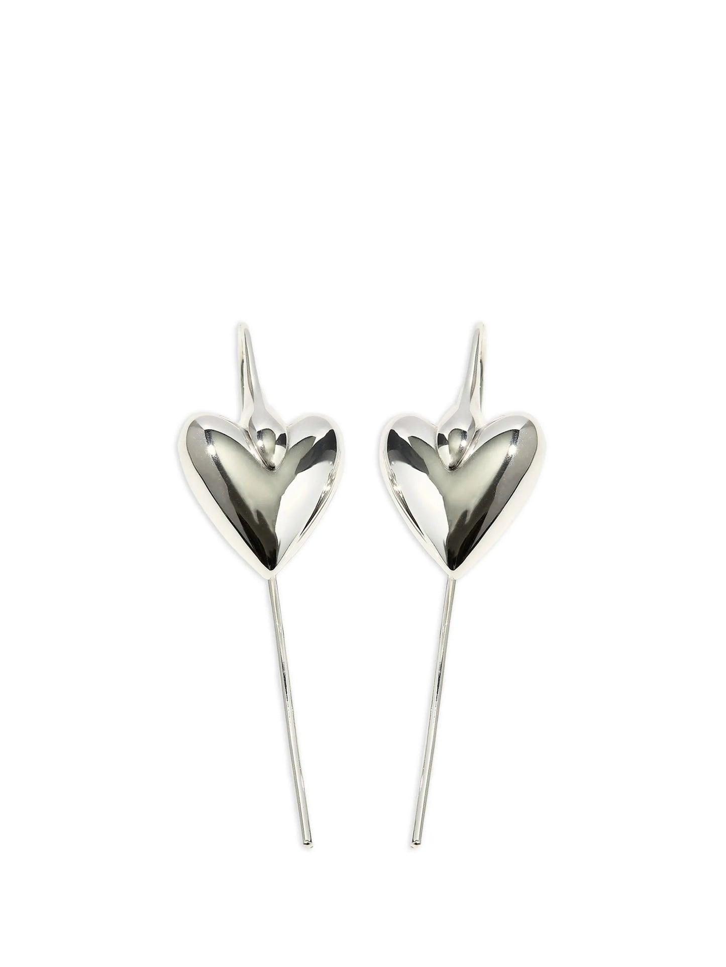 Carved Heart hook earrings
