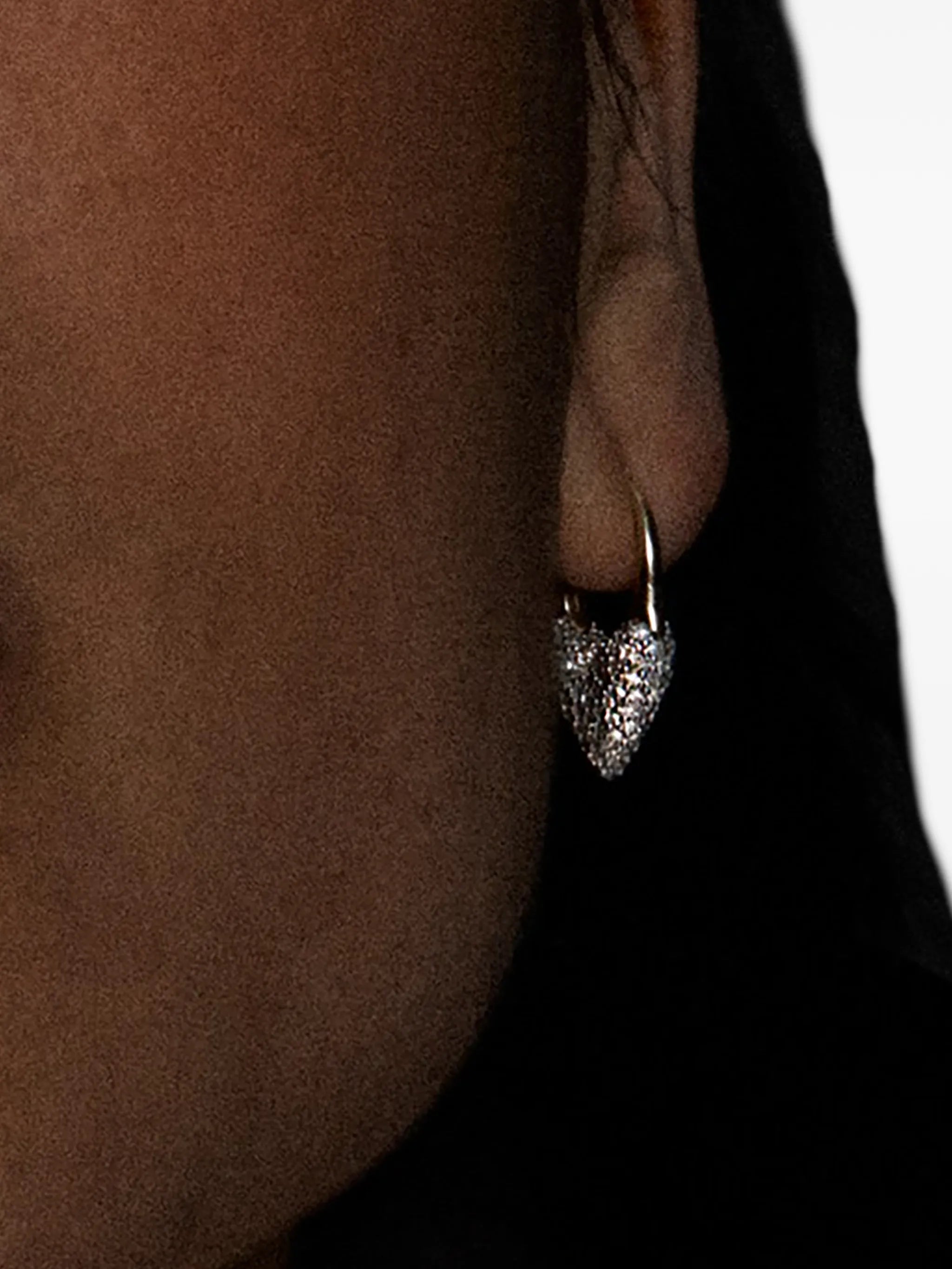 Heart Roscida diamond earrings