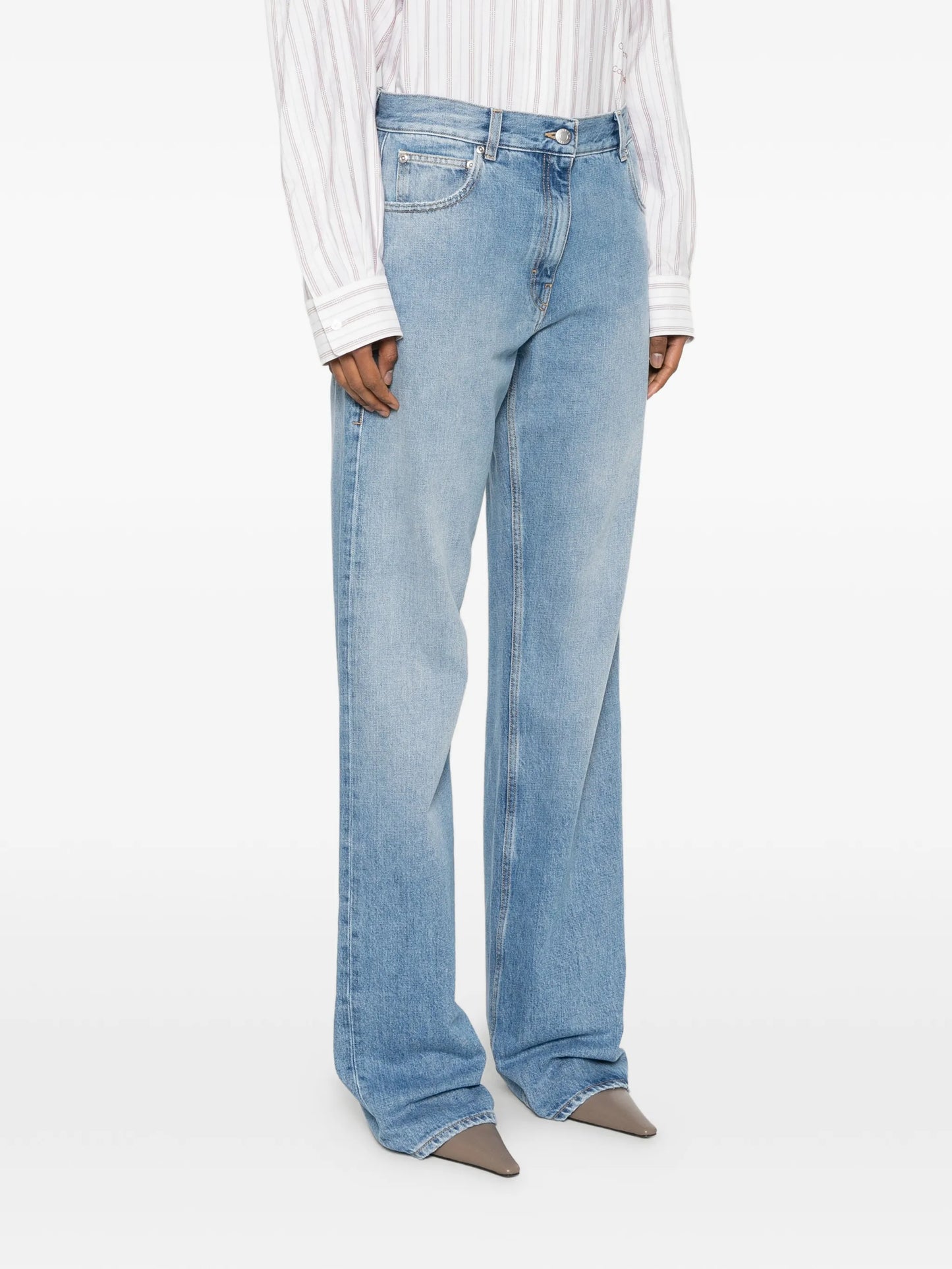 faded-effect jeans