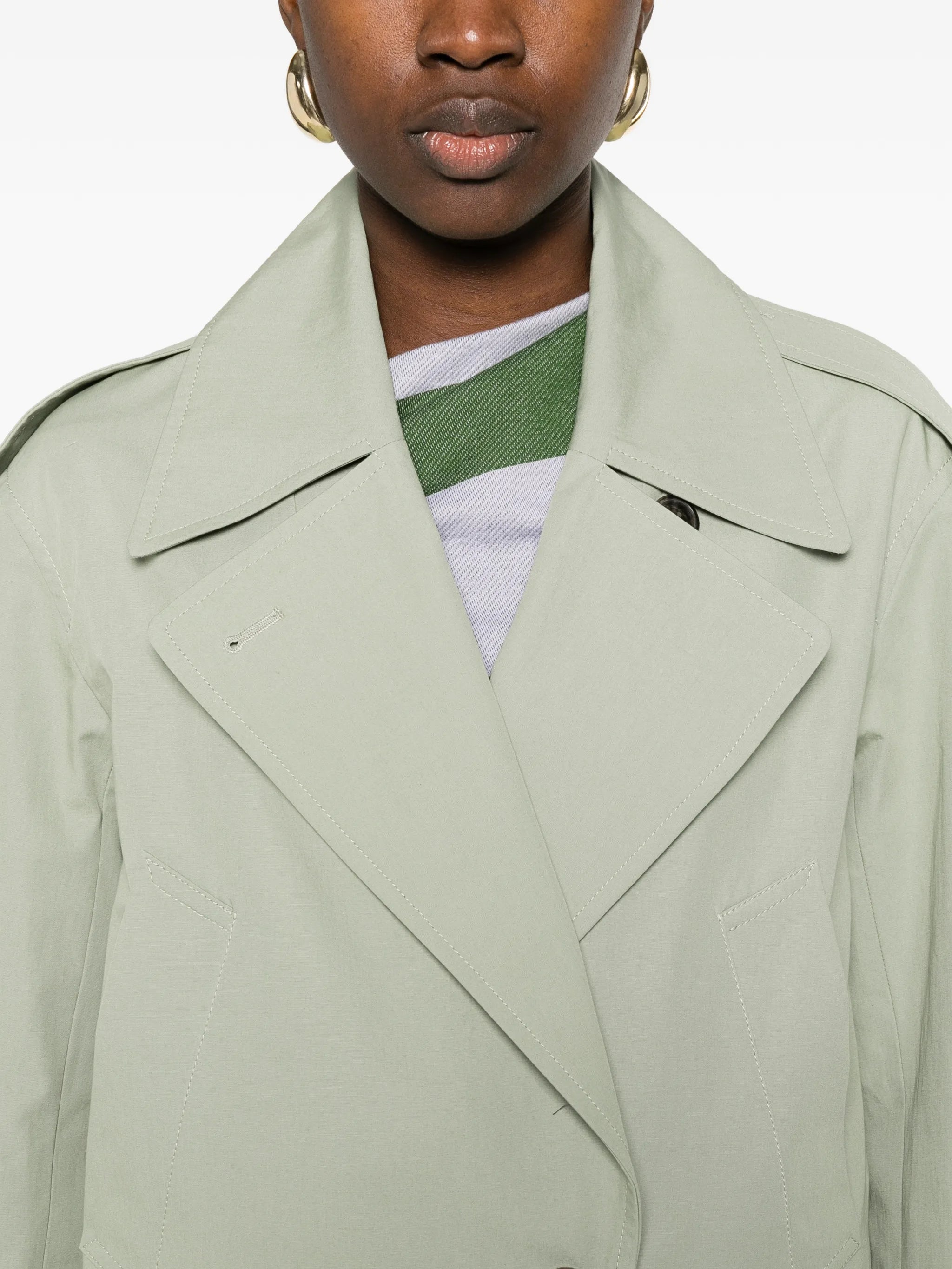 belted crop jacket