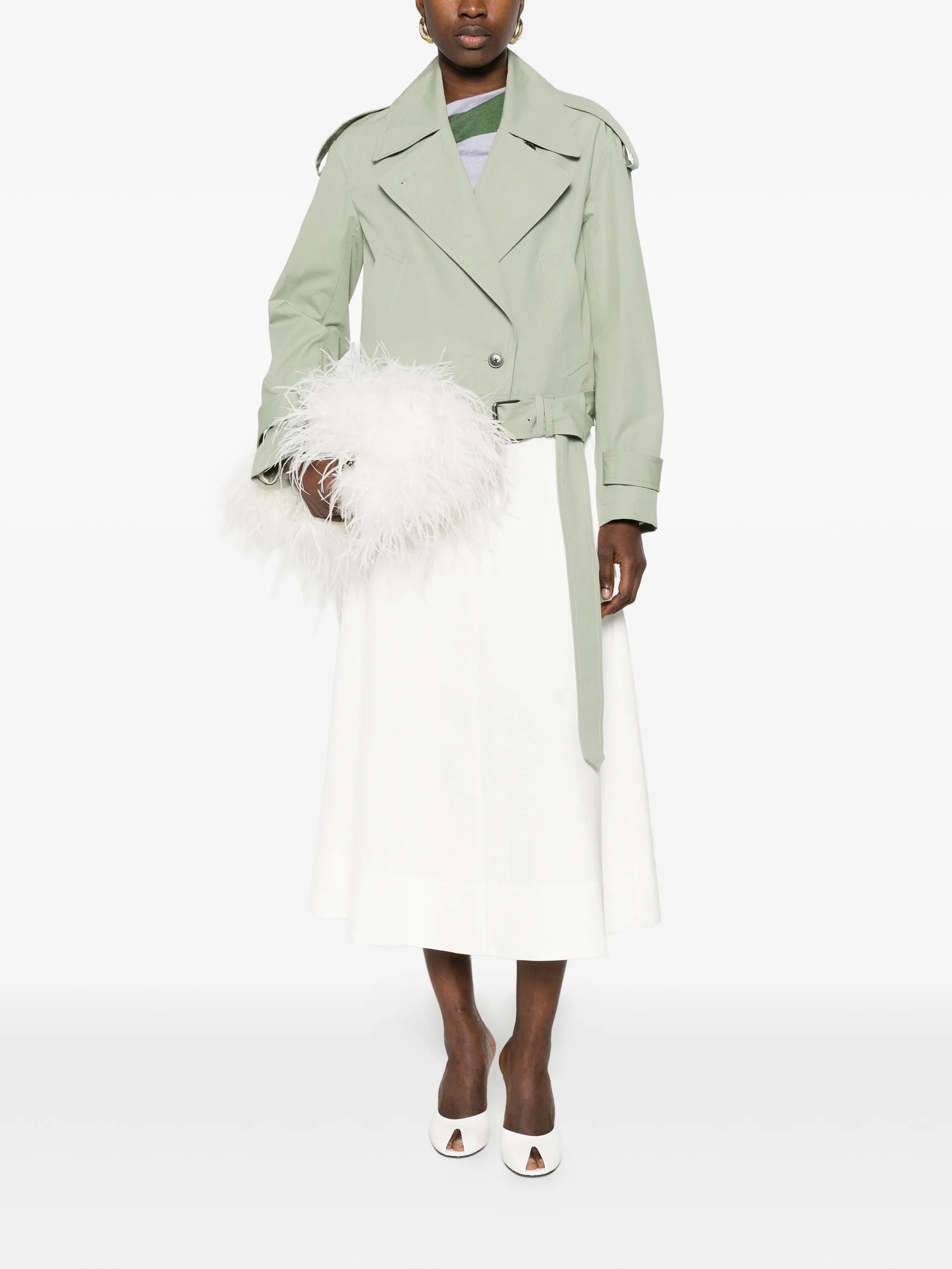 belted crop jacket