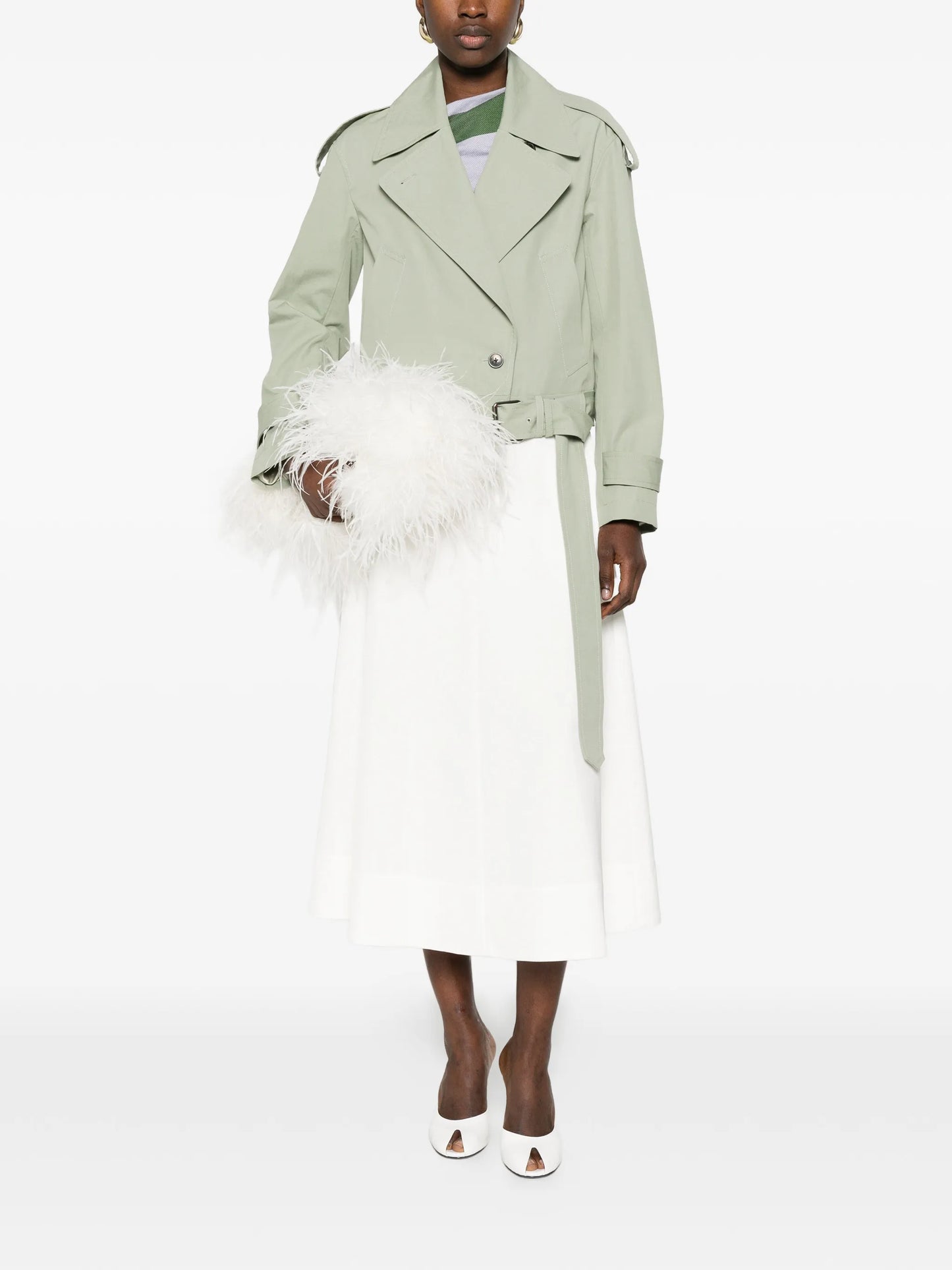 belted crop jacket