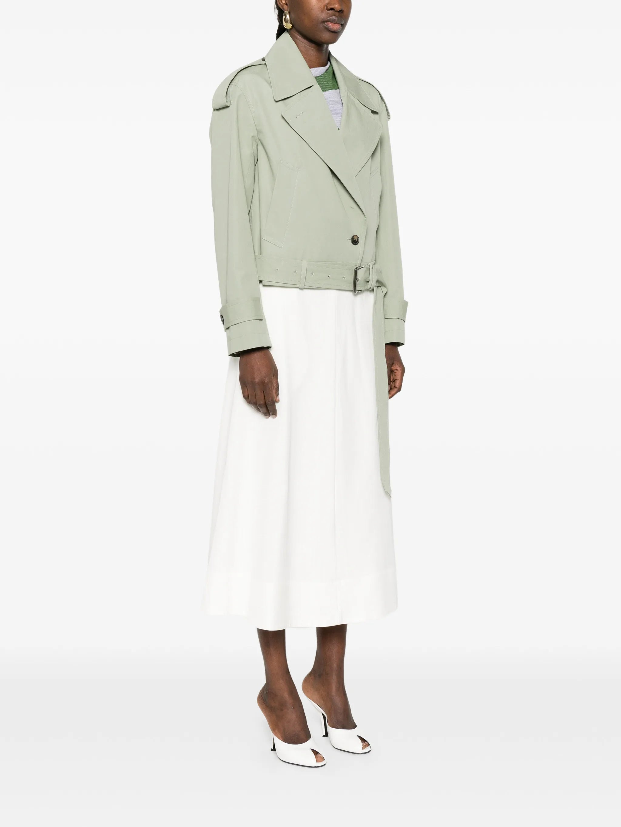 belted crop jacket