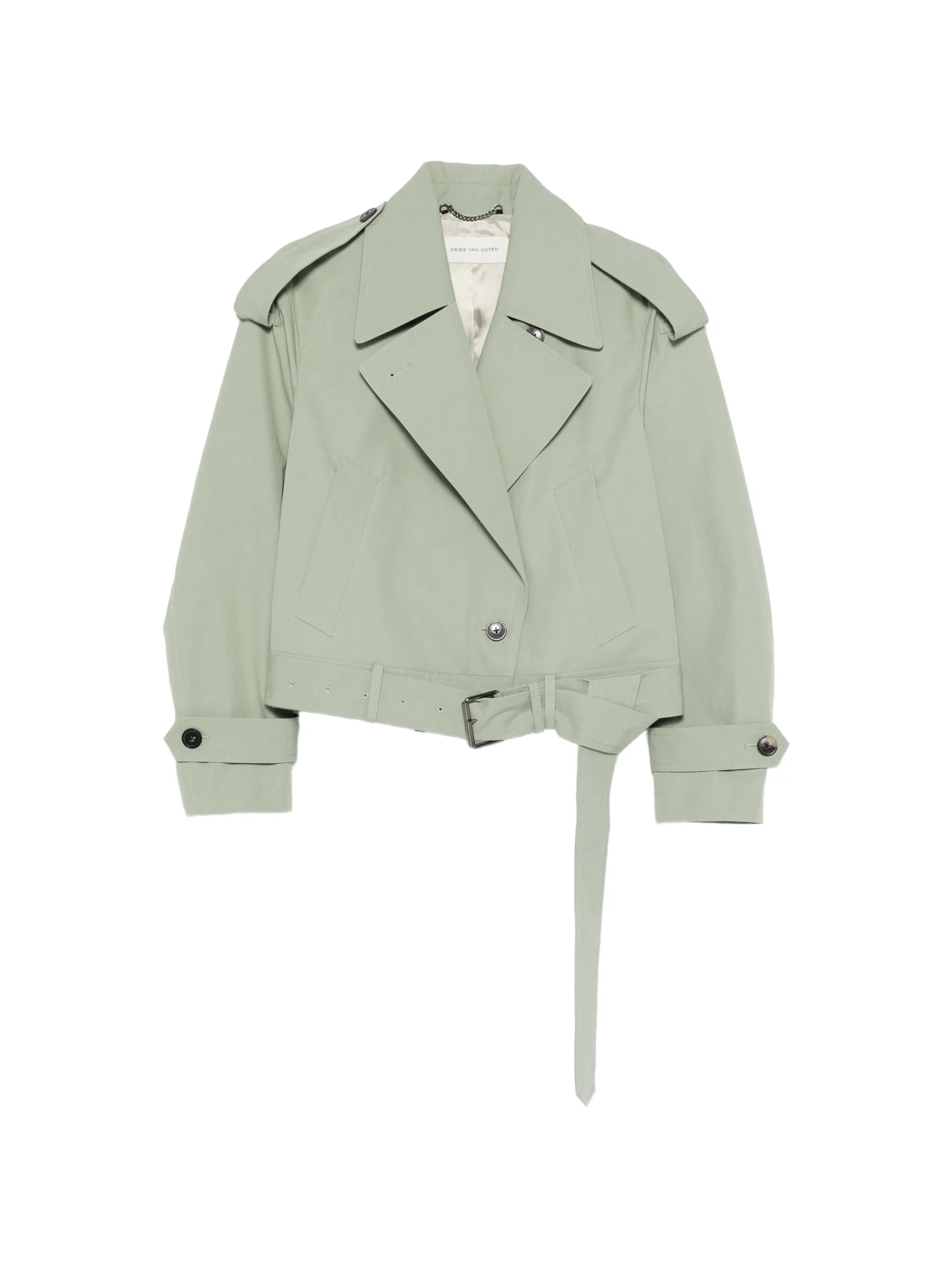 belted crop jacket