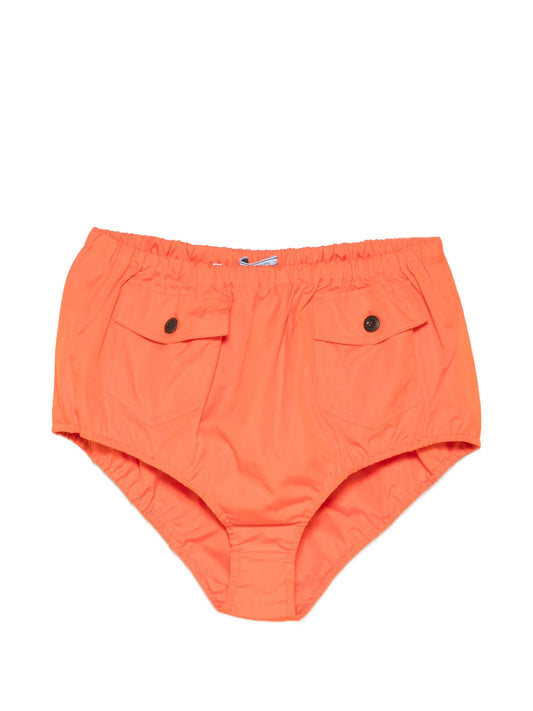 button flap pocket shorts