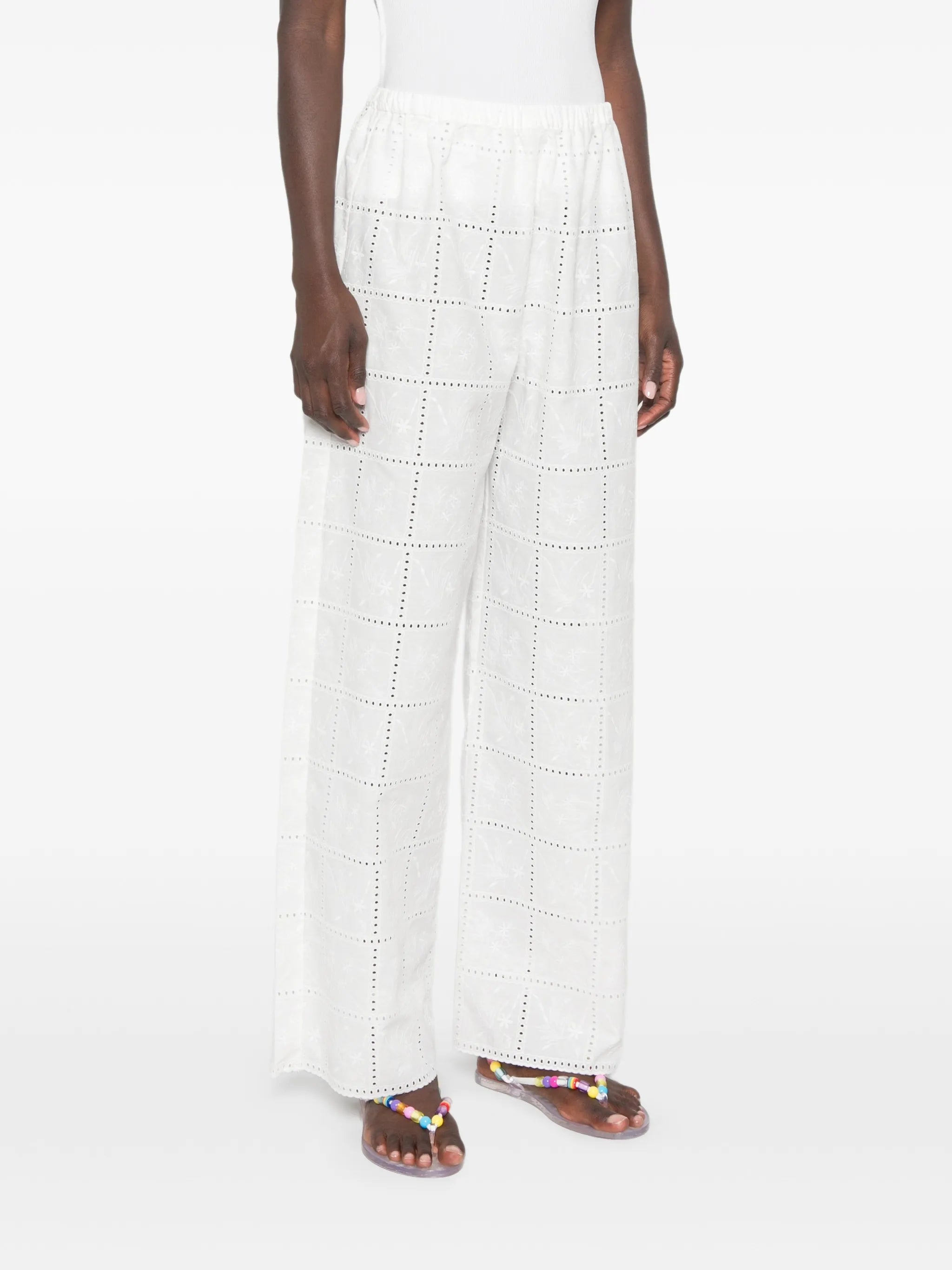 Mora broderie-anglaise trousers