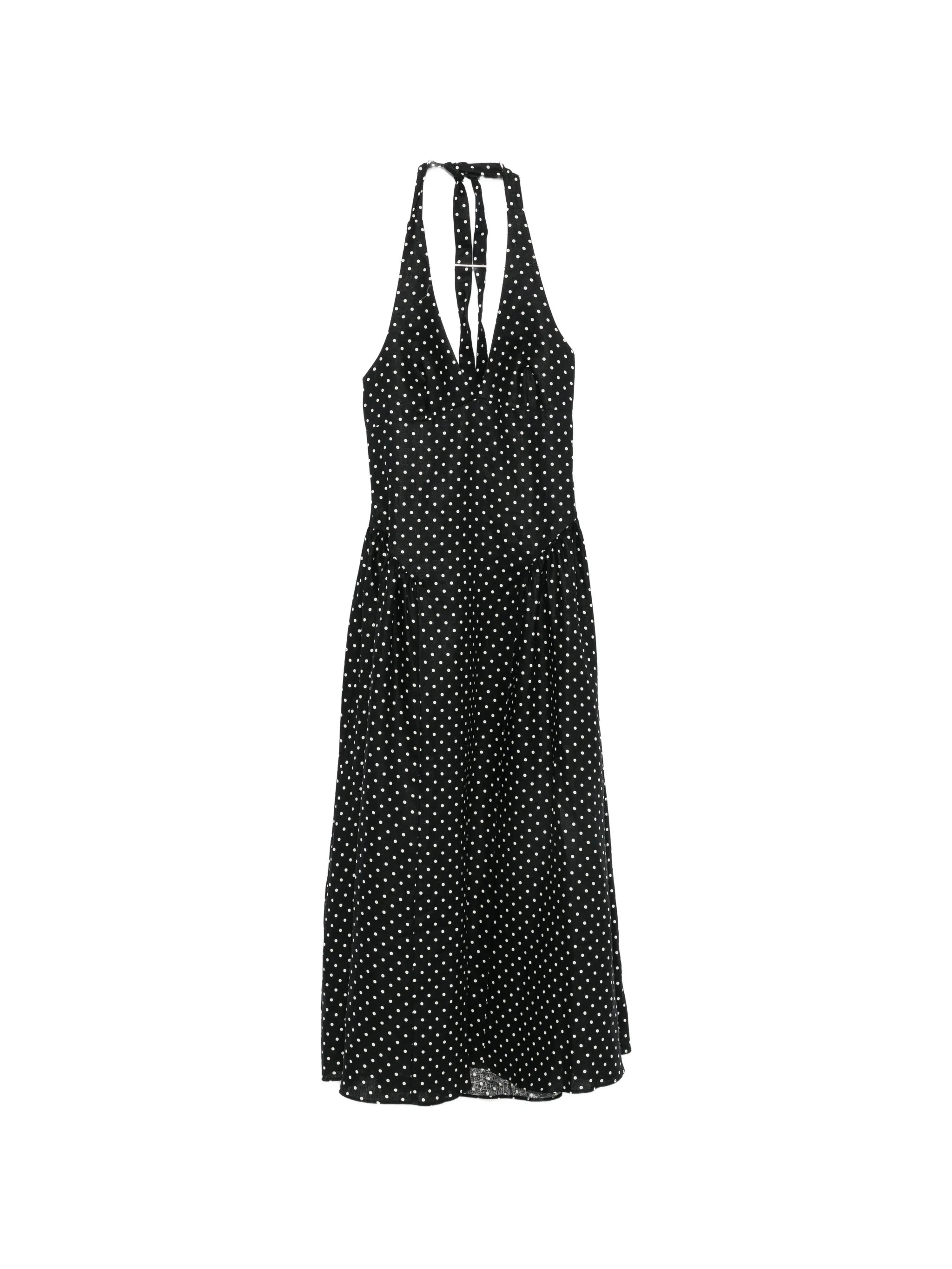 La Cala polka-dot midi dress
