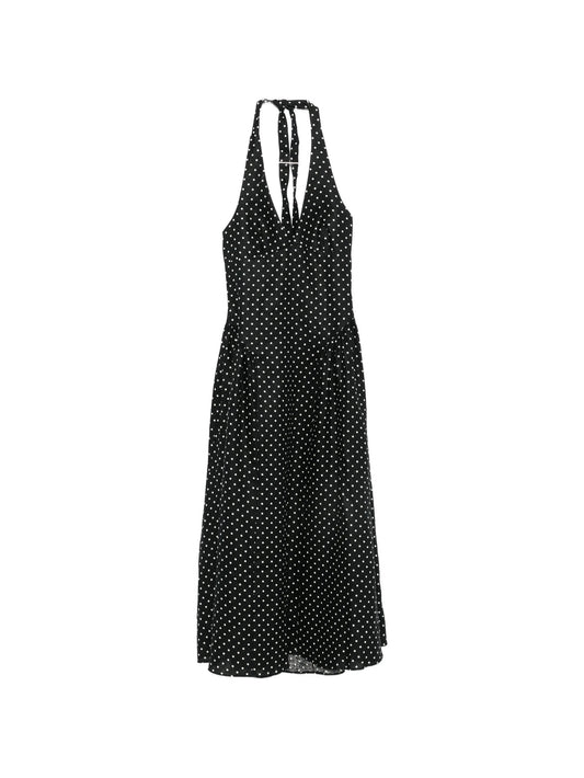 La Cala polka-dot midi dress