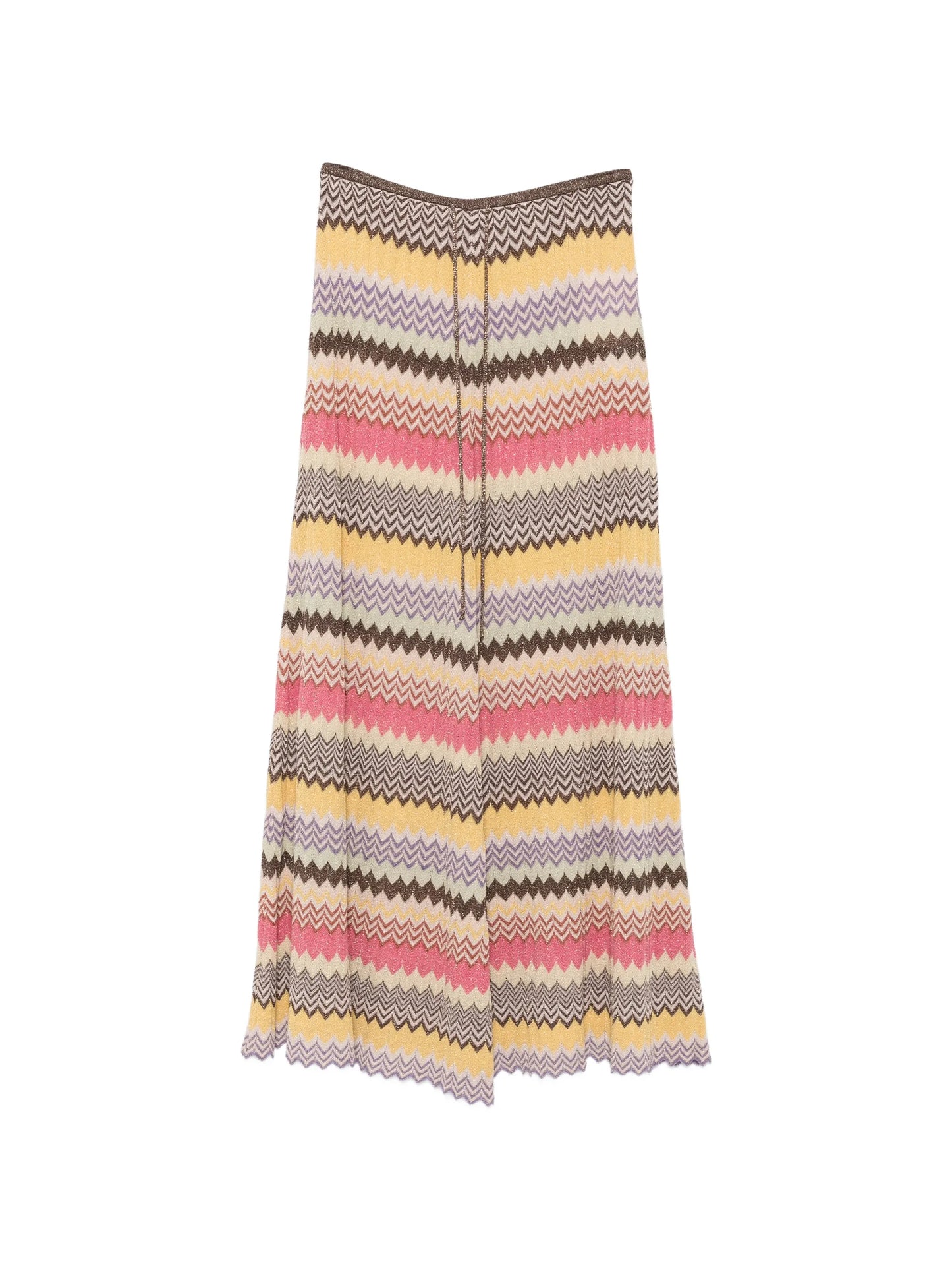 Ria chevron-knit midi skirt