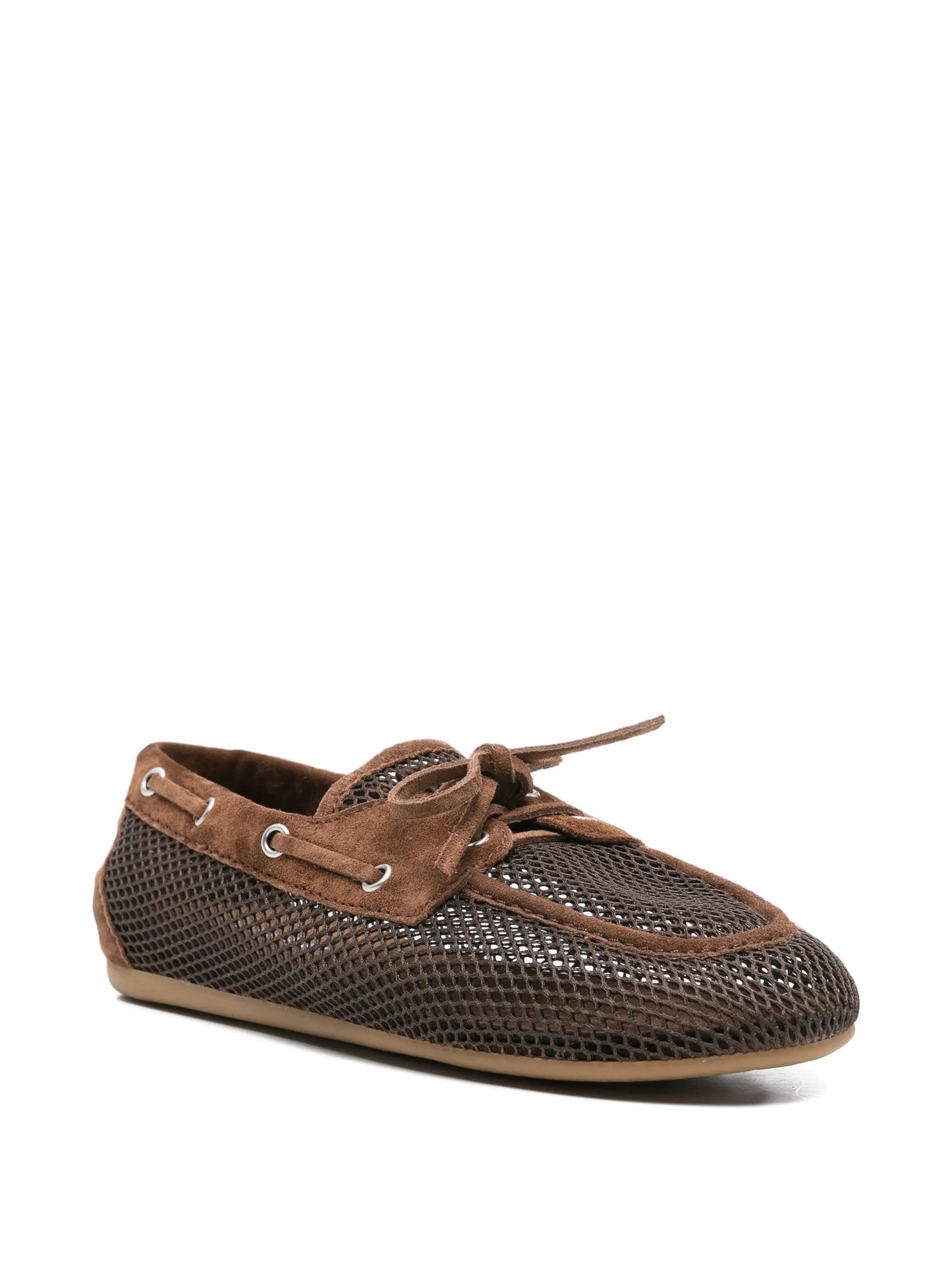bow-tie mesh loafers