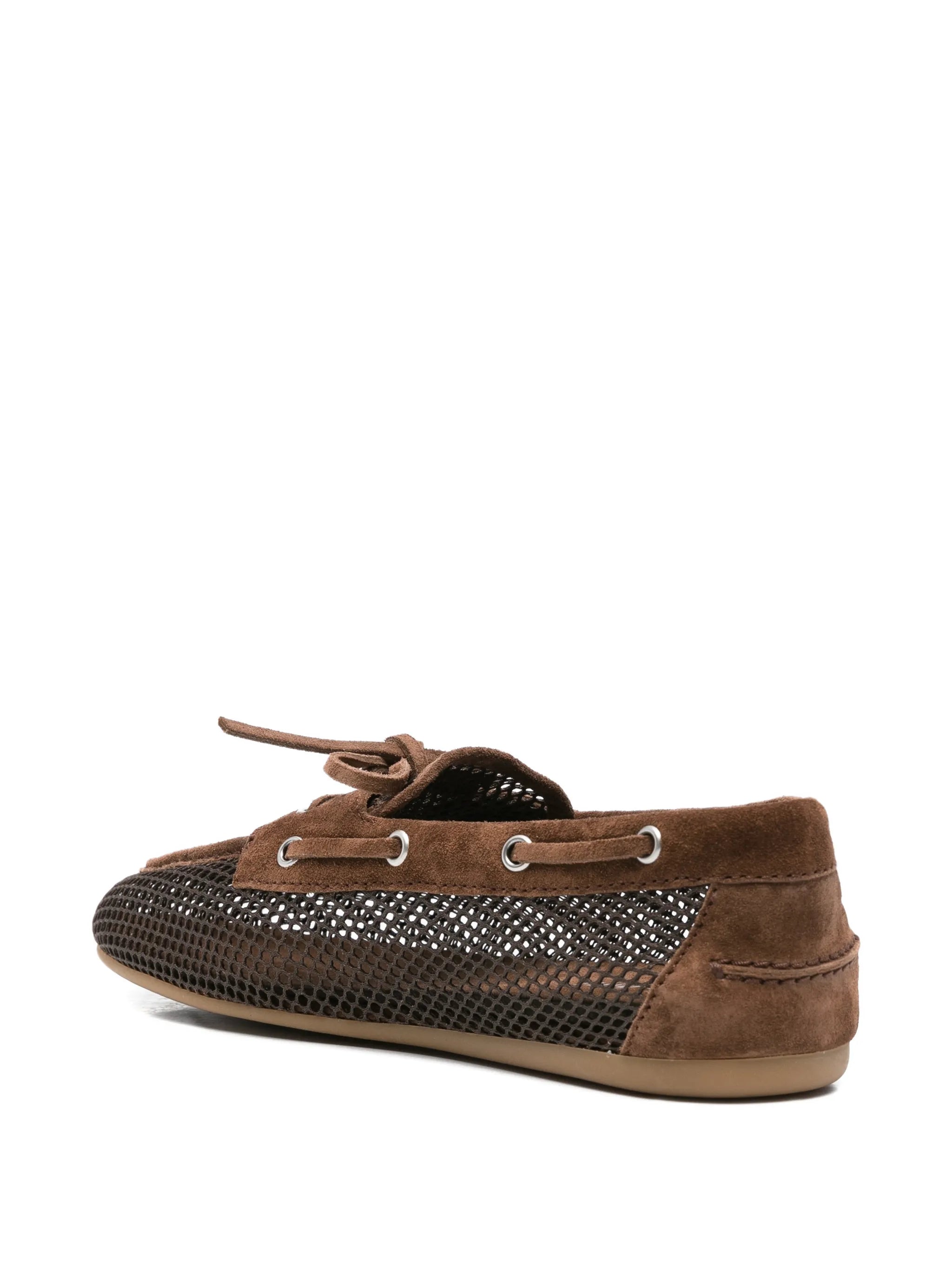 bow-tie mesh loafers