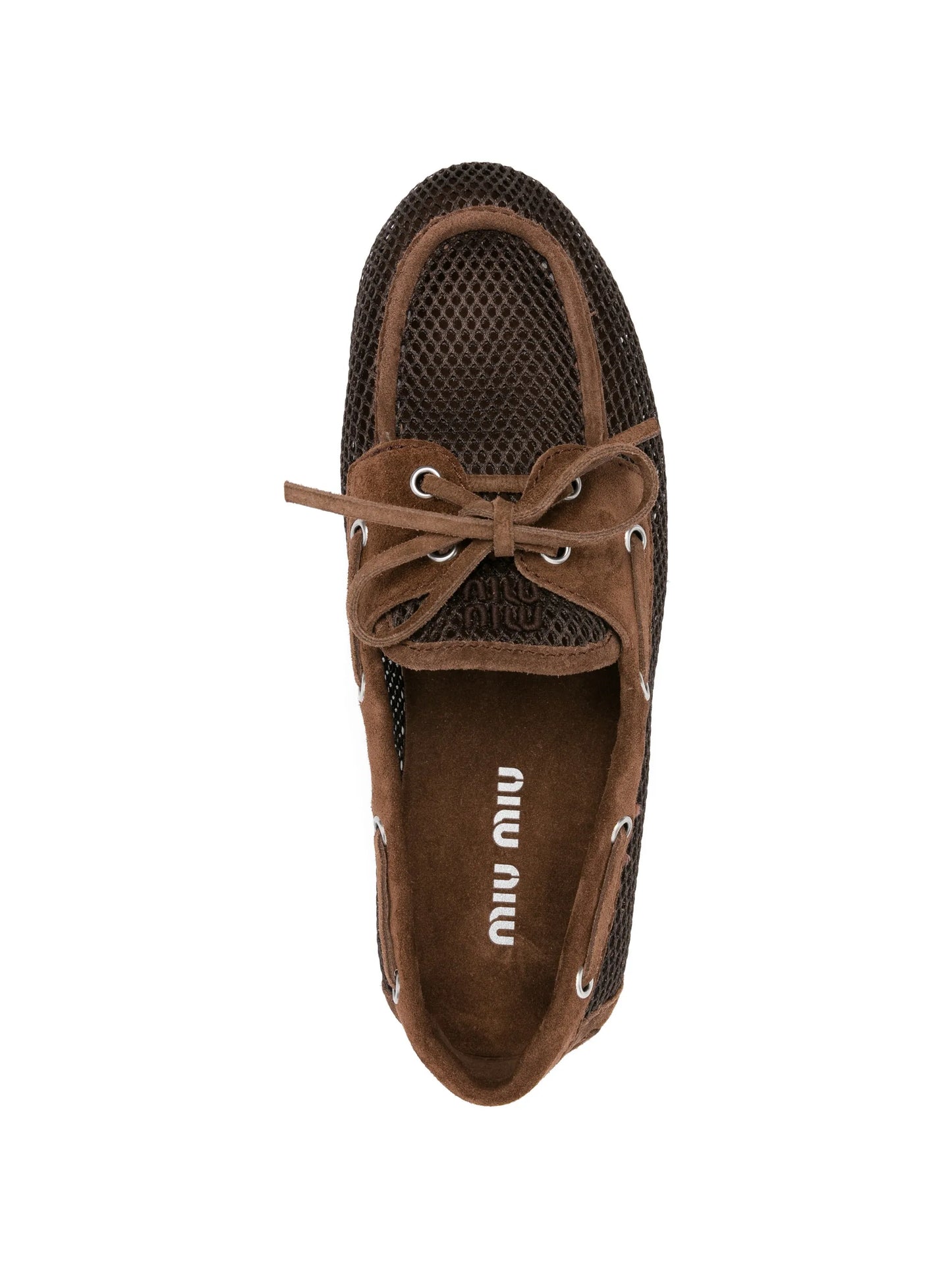 bow-tie mesh loafers
