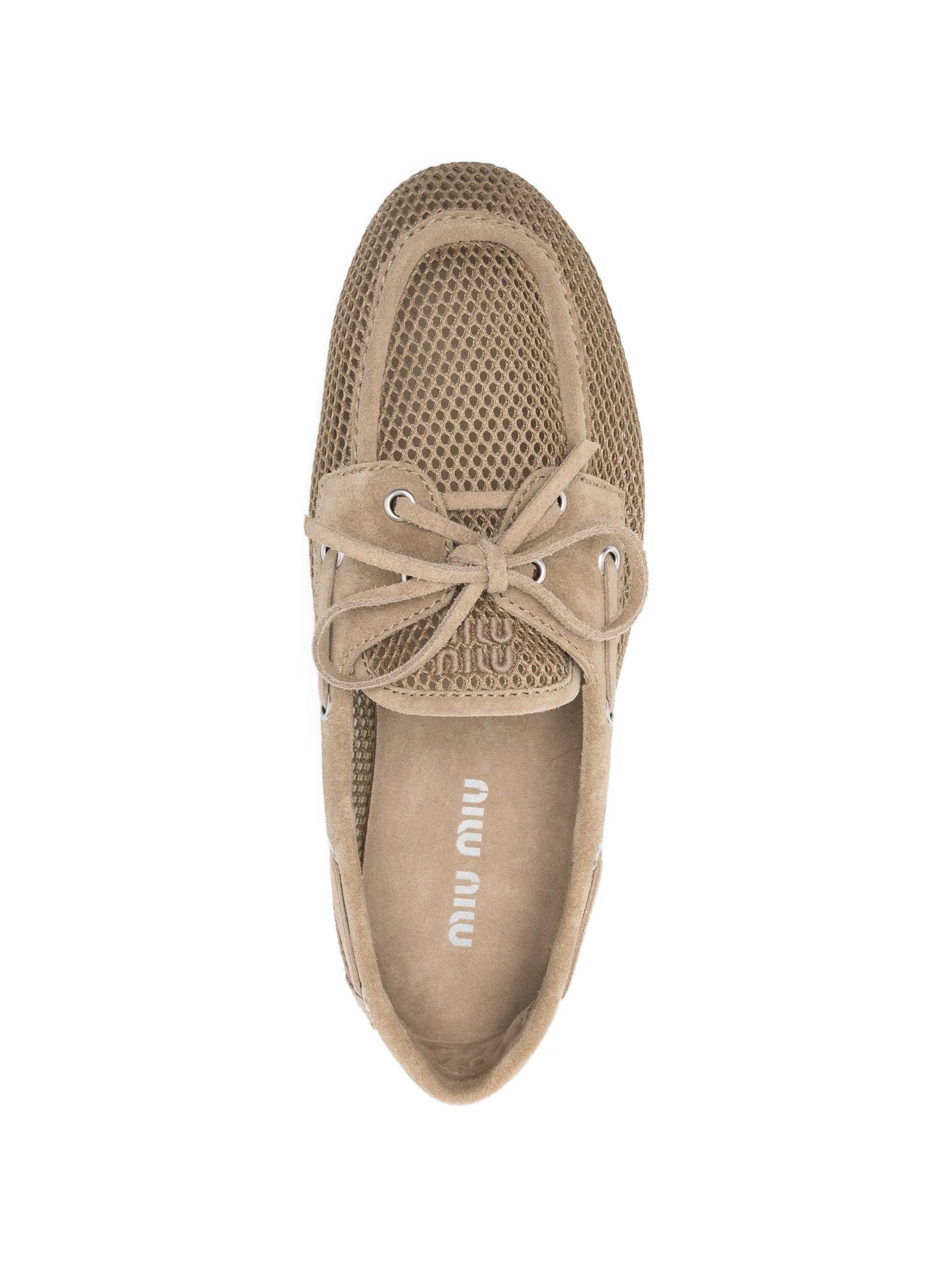 Deck mesh boat loafers