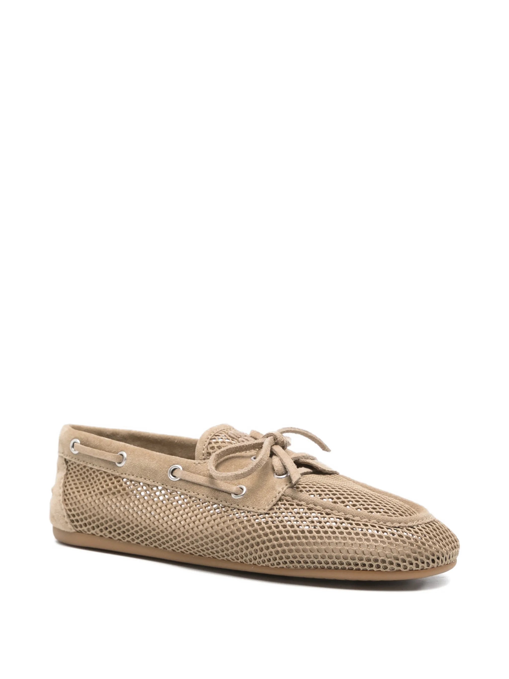 Deck mesh boat loafers
