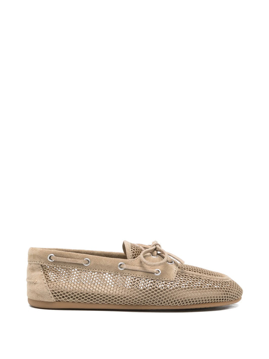 Deck mesh boat loafers