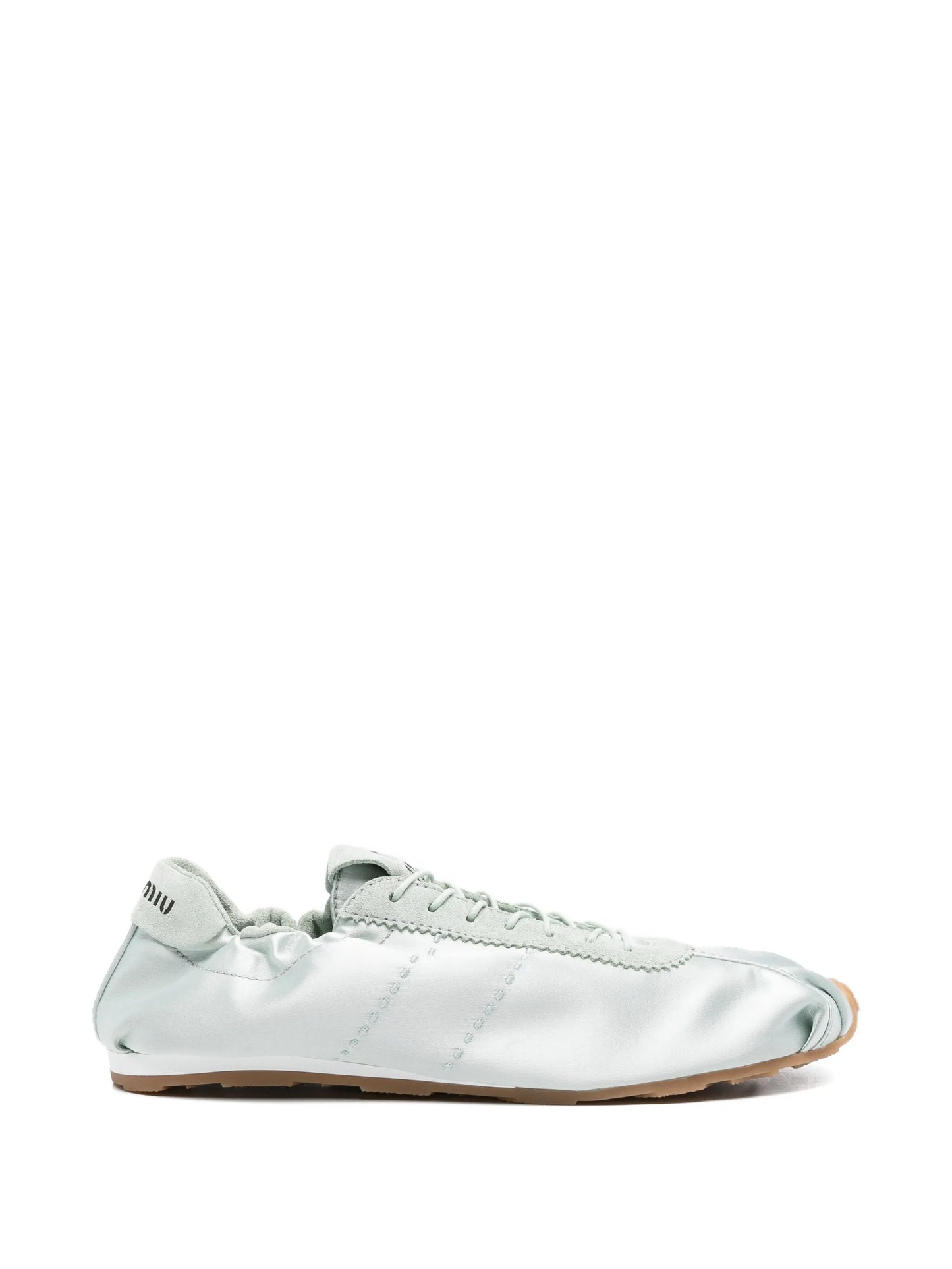 Plume satin sneakers