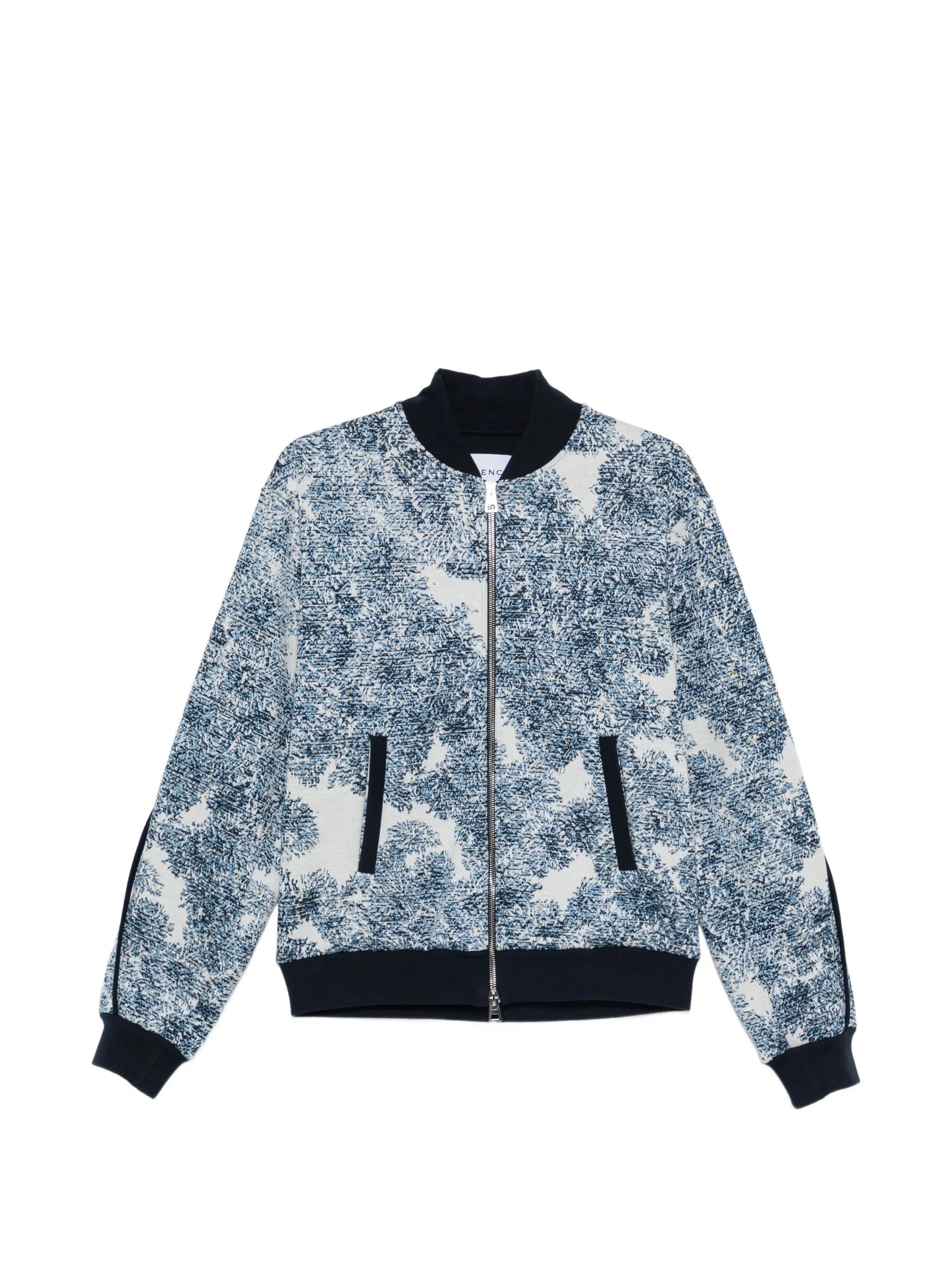 zip-fastening bomber jacket