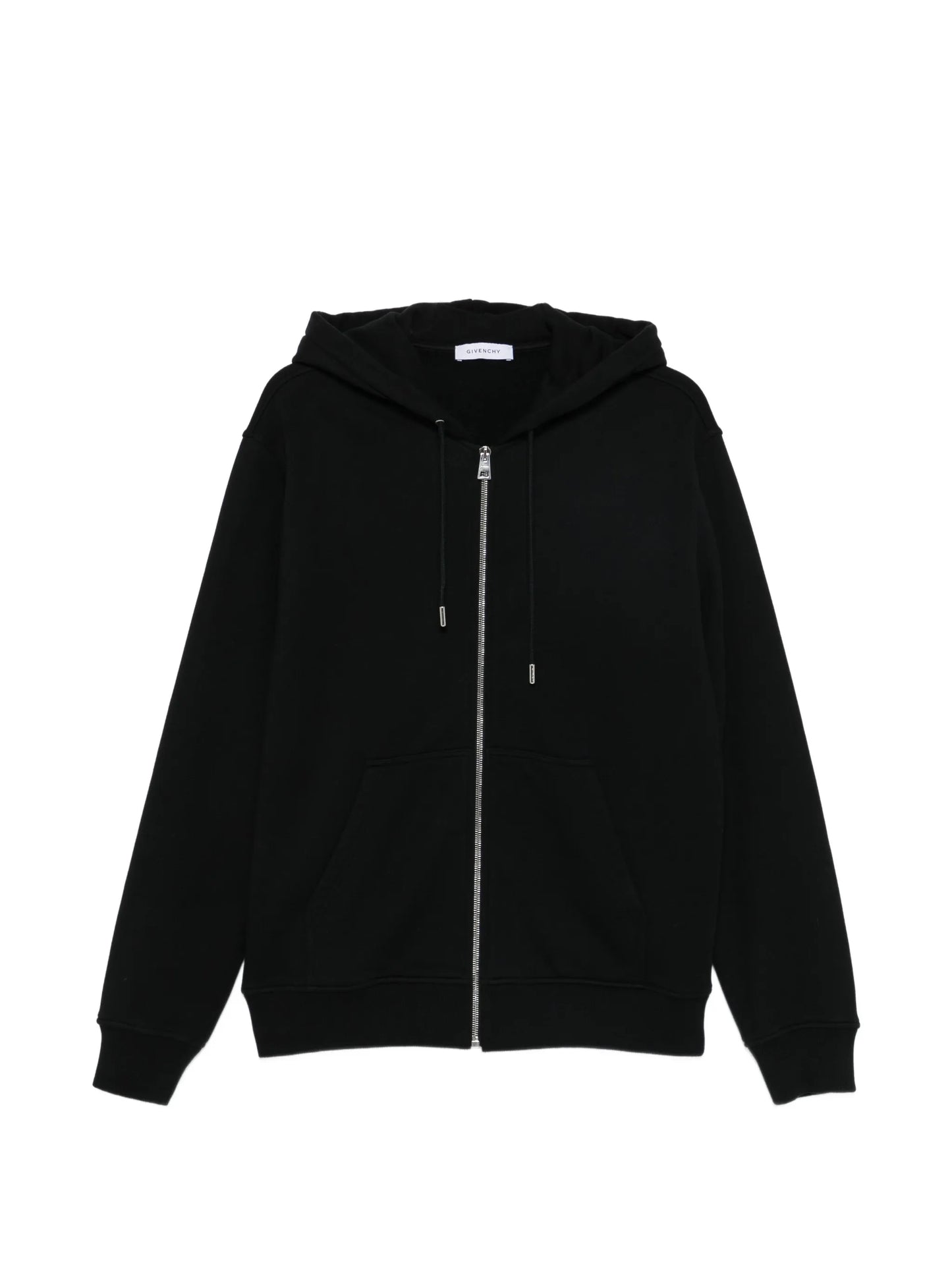 logo-print zip-up hoodie