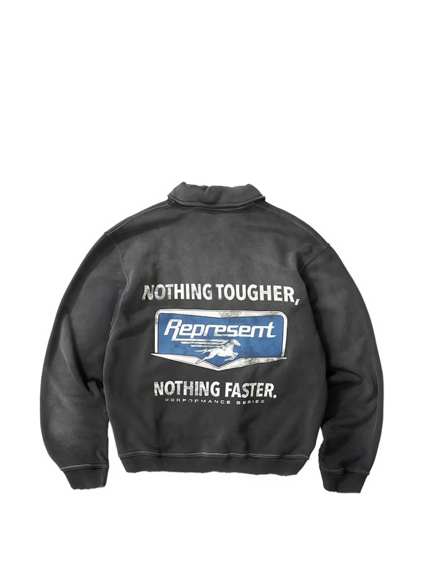 zip graphic sweatshirt