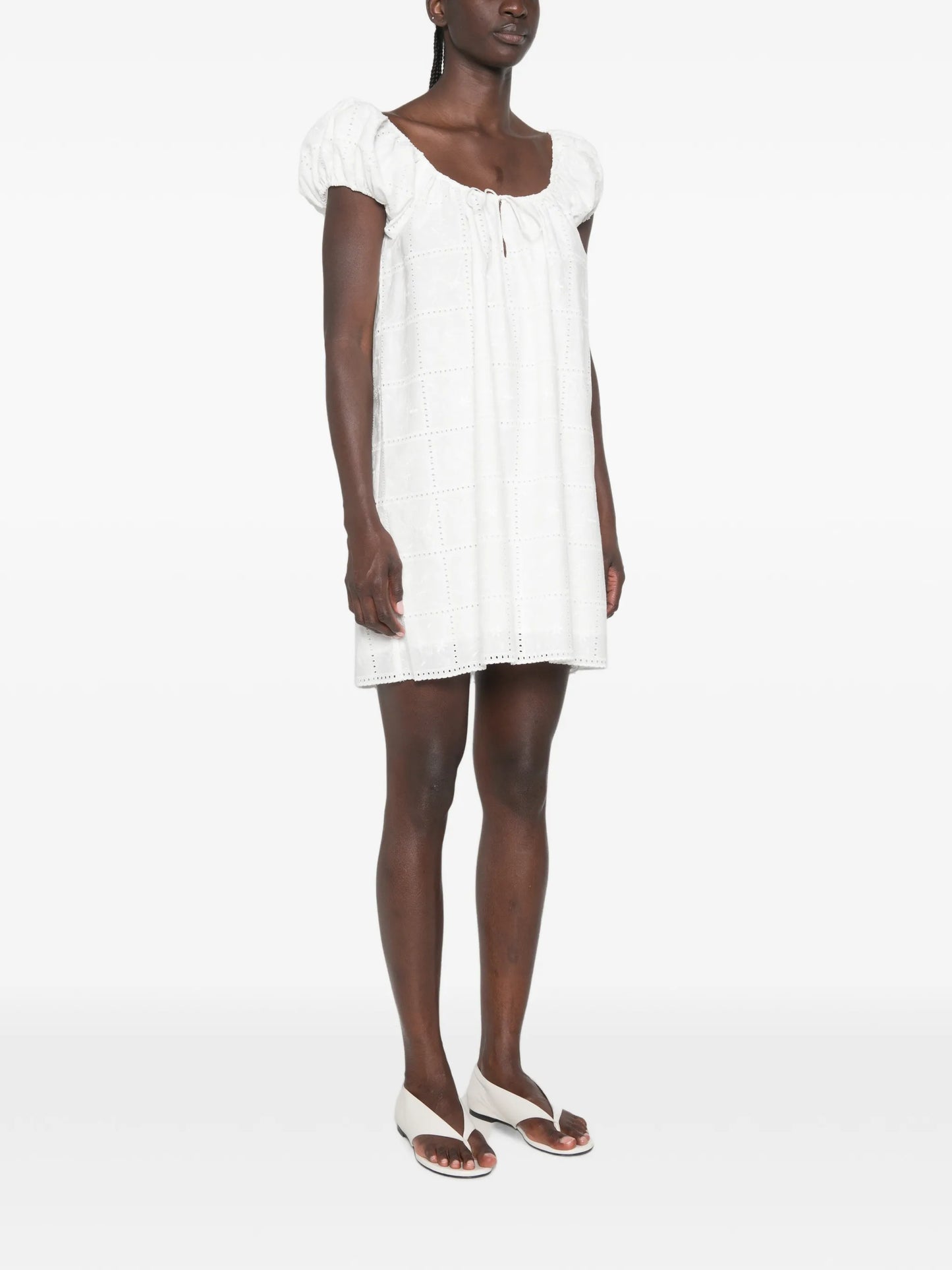 Serafina puff-sleeve mini dress