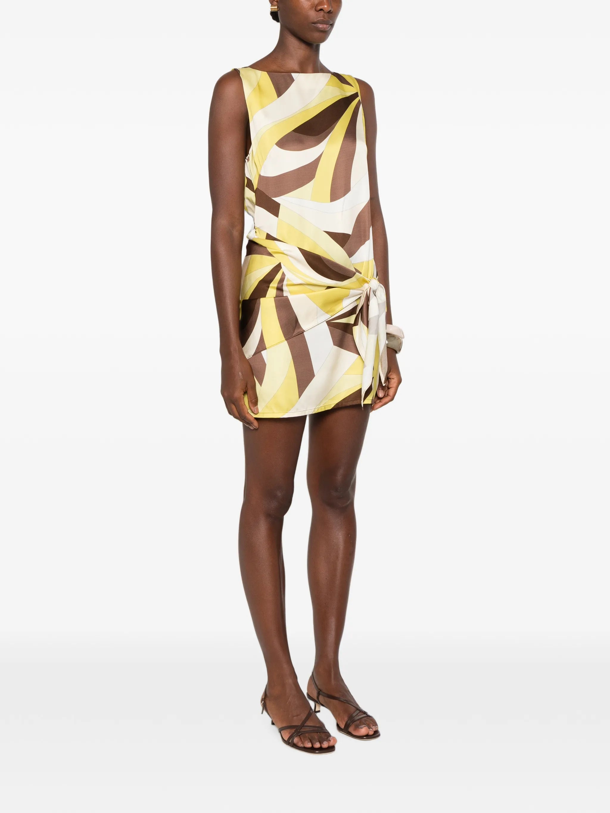 Souline geometric-print mini dress