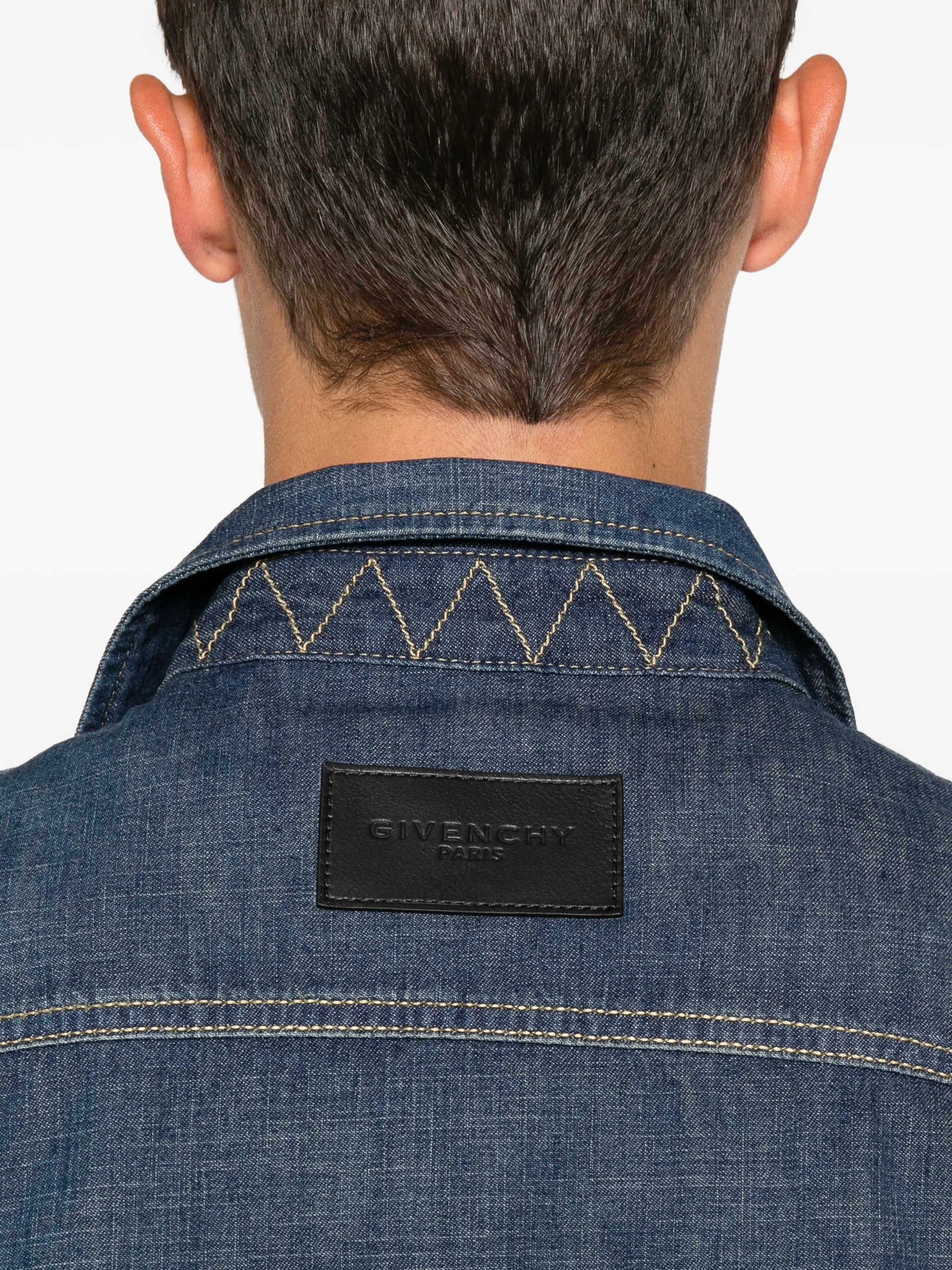 long-sleeve denim shirt